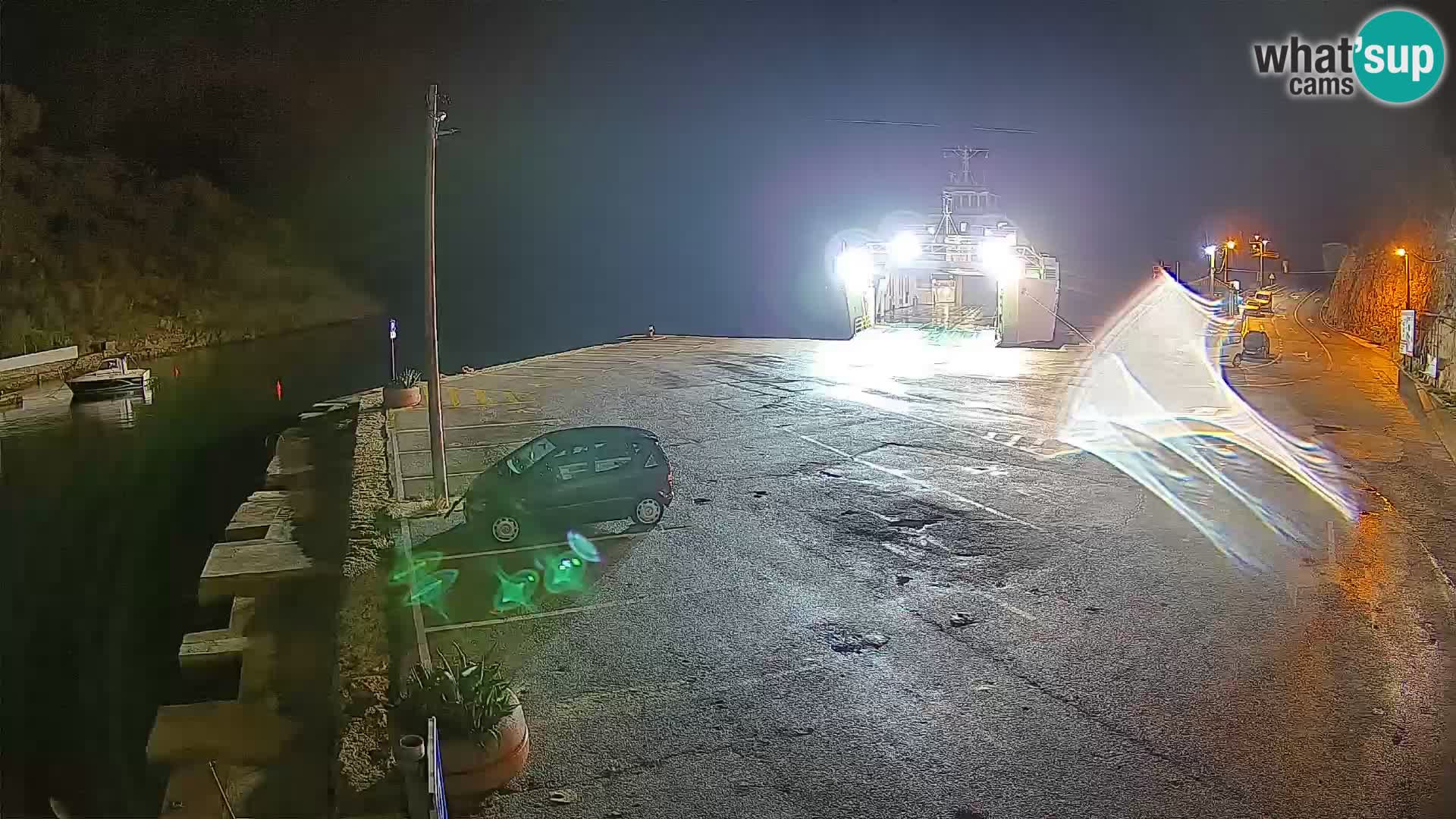 Webcam port de ferry de Prizna – vers l’île de Pag