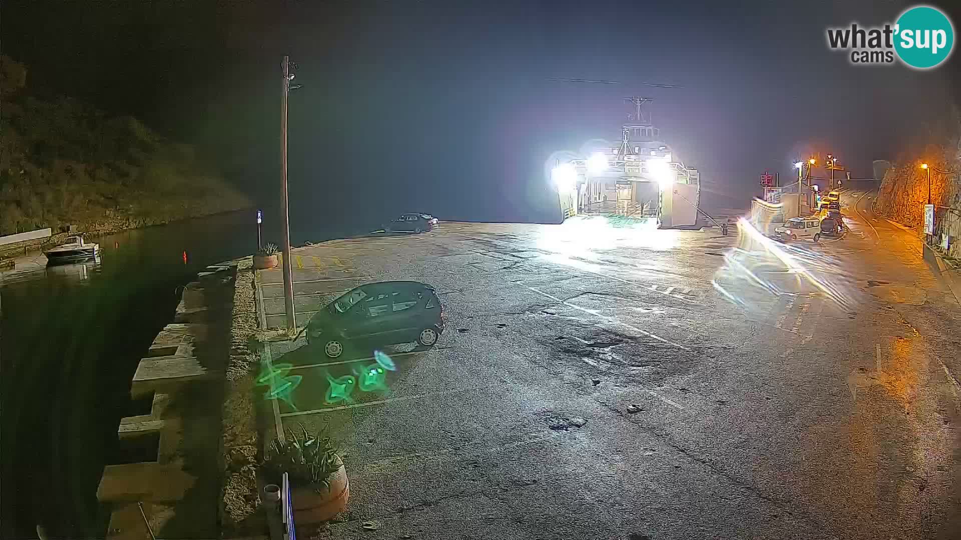 Webcam Prizna ferry port to Pag island