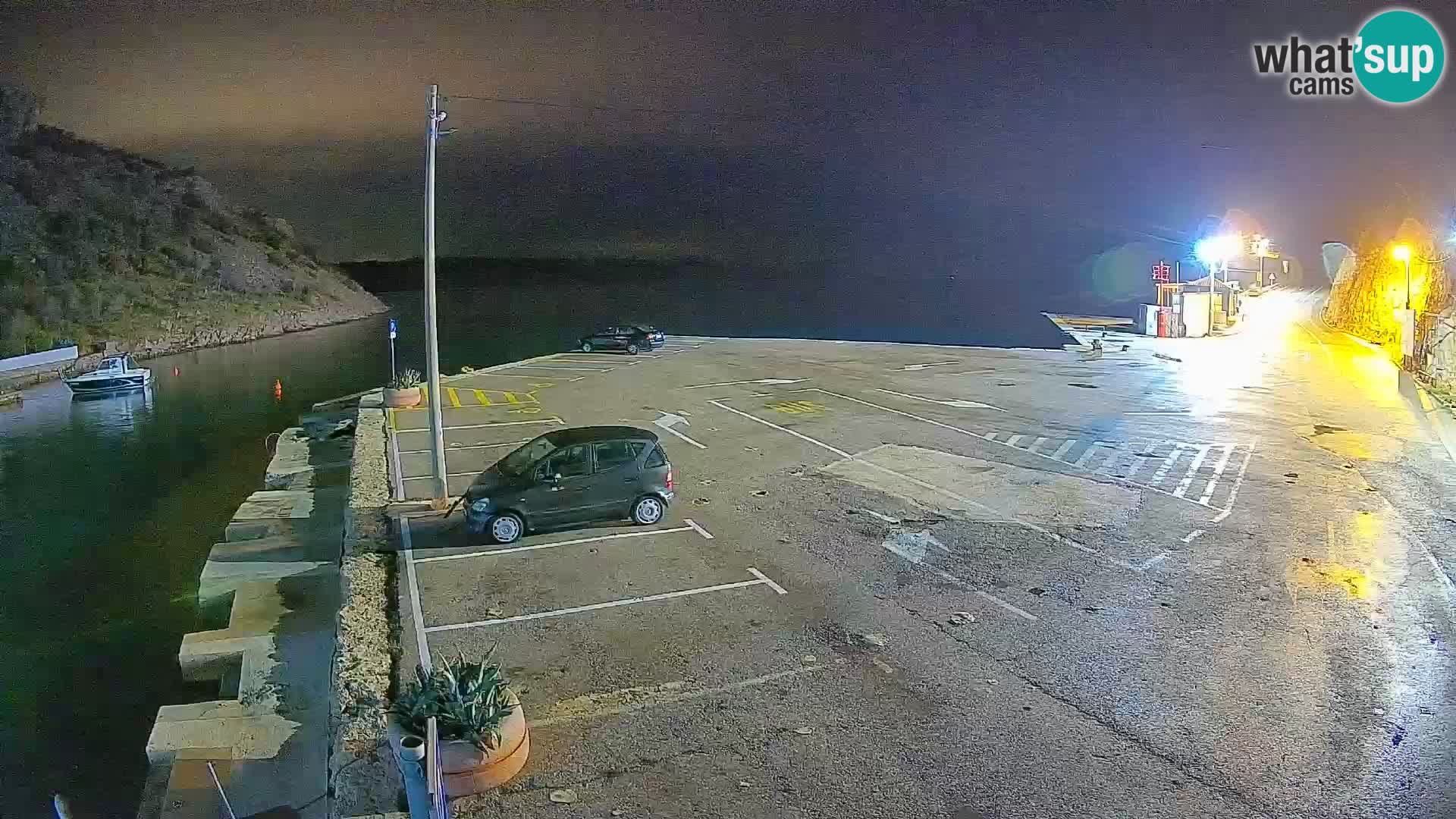 Webcam Fährhafen Prizna – zur Insel Pag