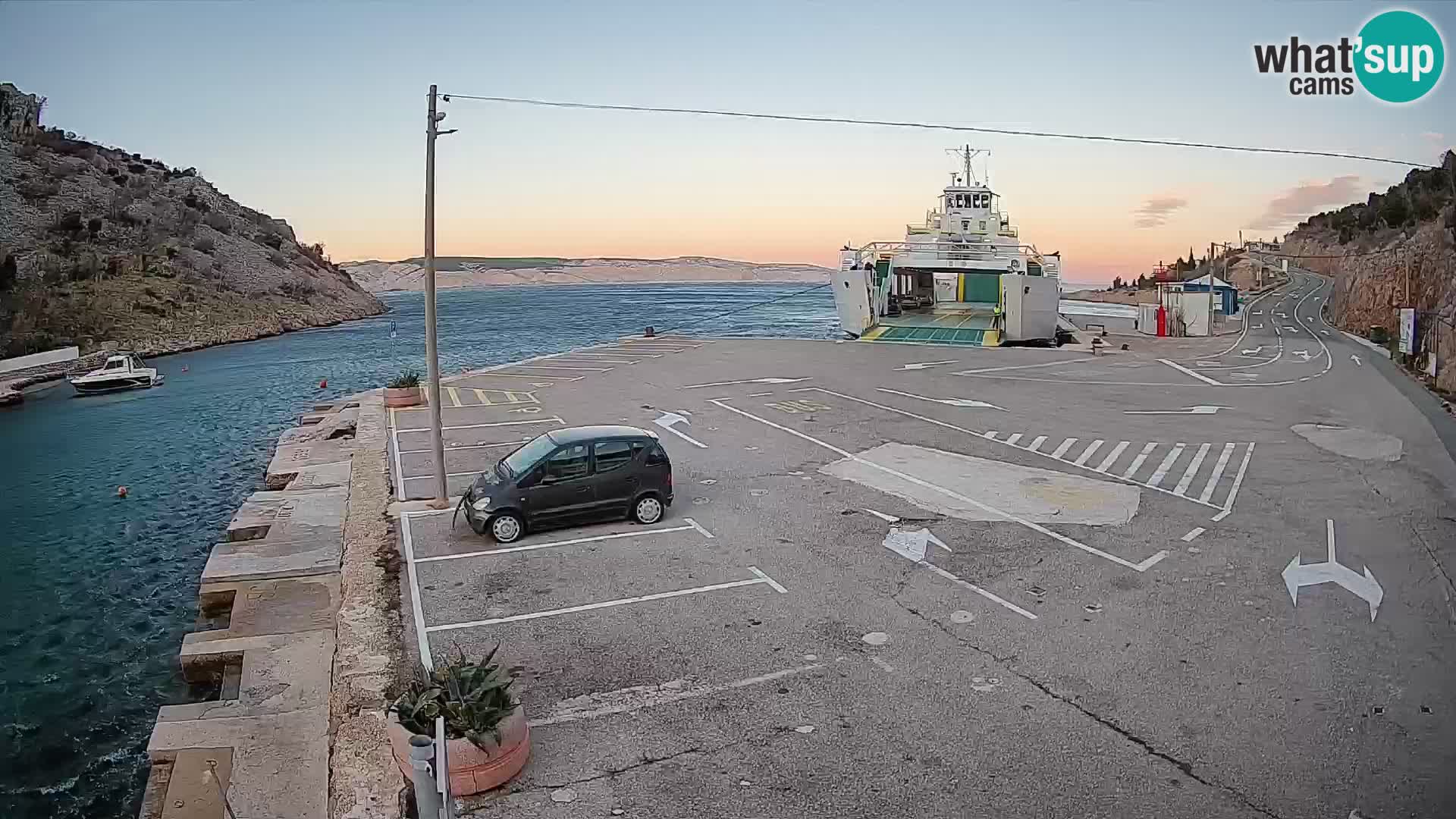 Webcam porto traghetti di Prizna – per l’isola di Pag