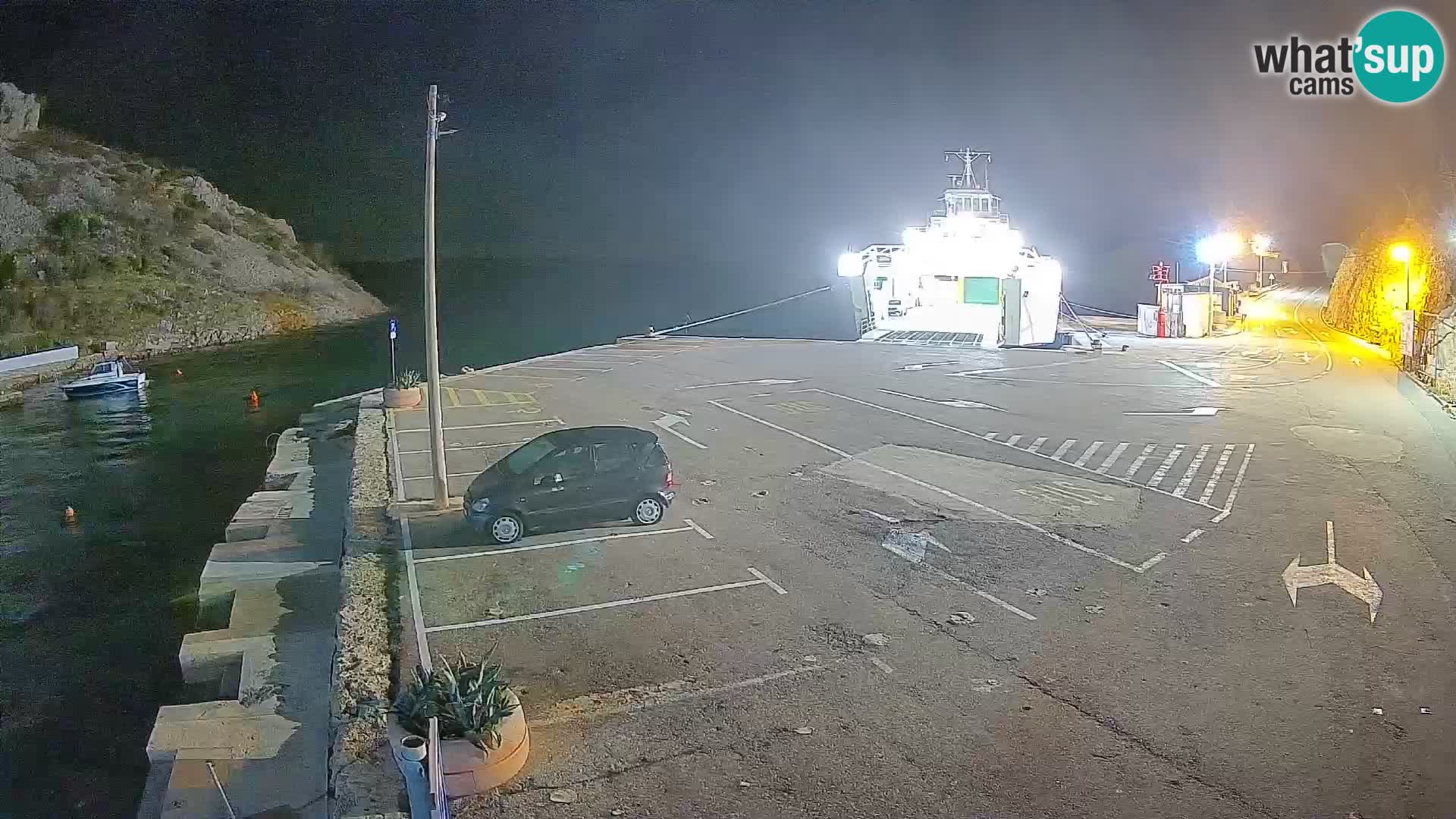 Webcam Fährhafen Prizna – zur Insel Pag