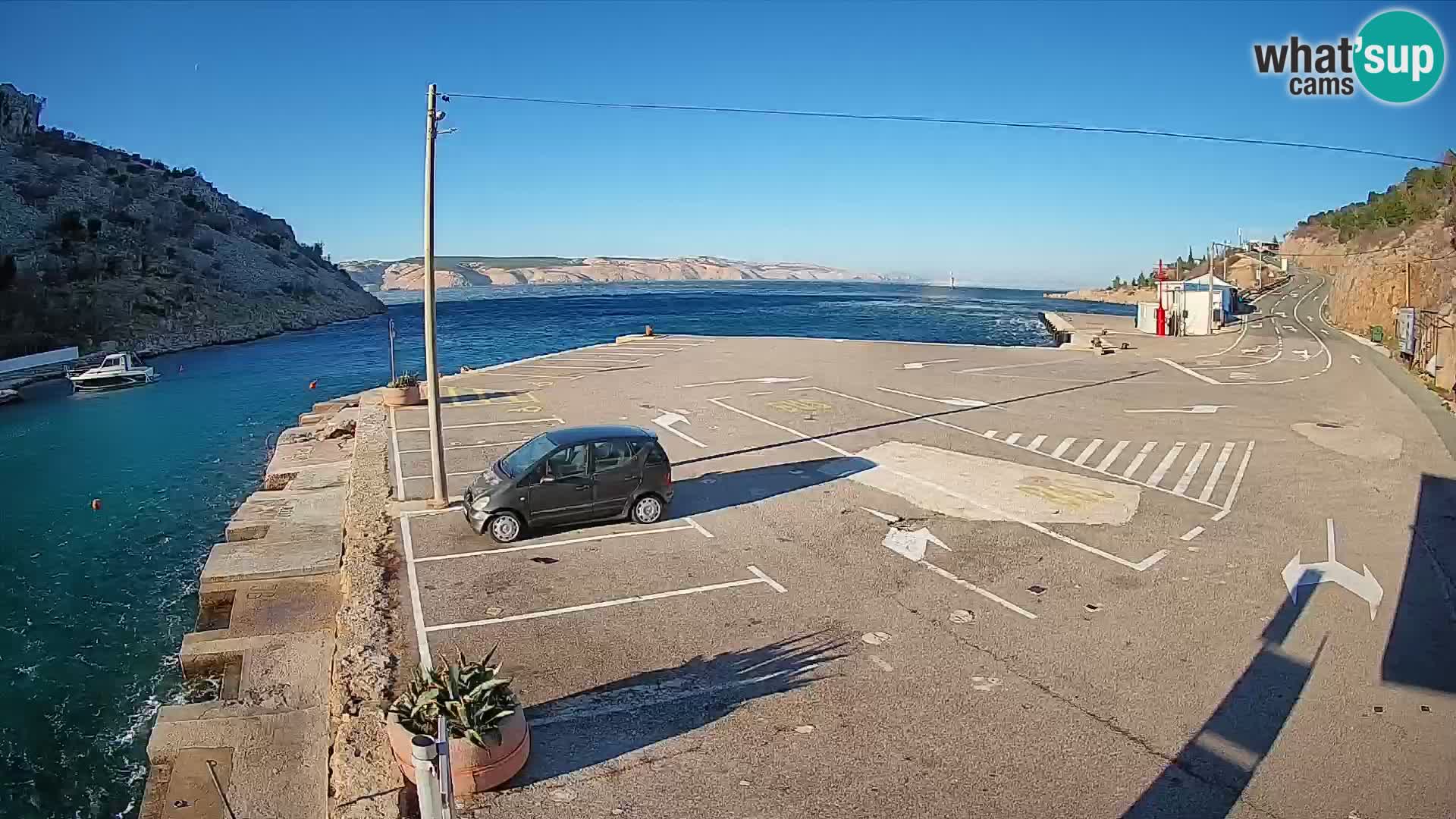 Webcam porto traghetti di Prizna – per l’isola di Pag
