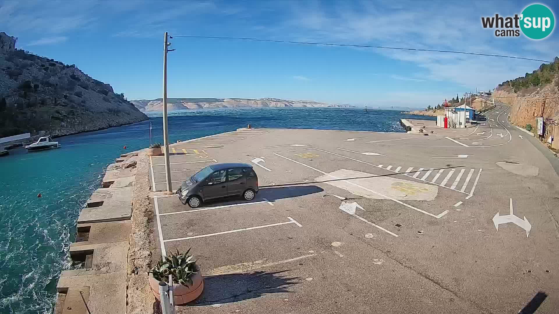 Webcam porto traghetti di Prizna – per l’isola di Pag