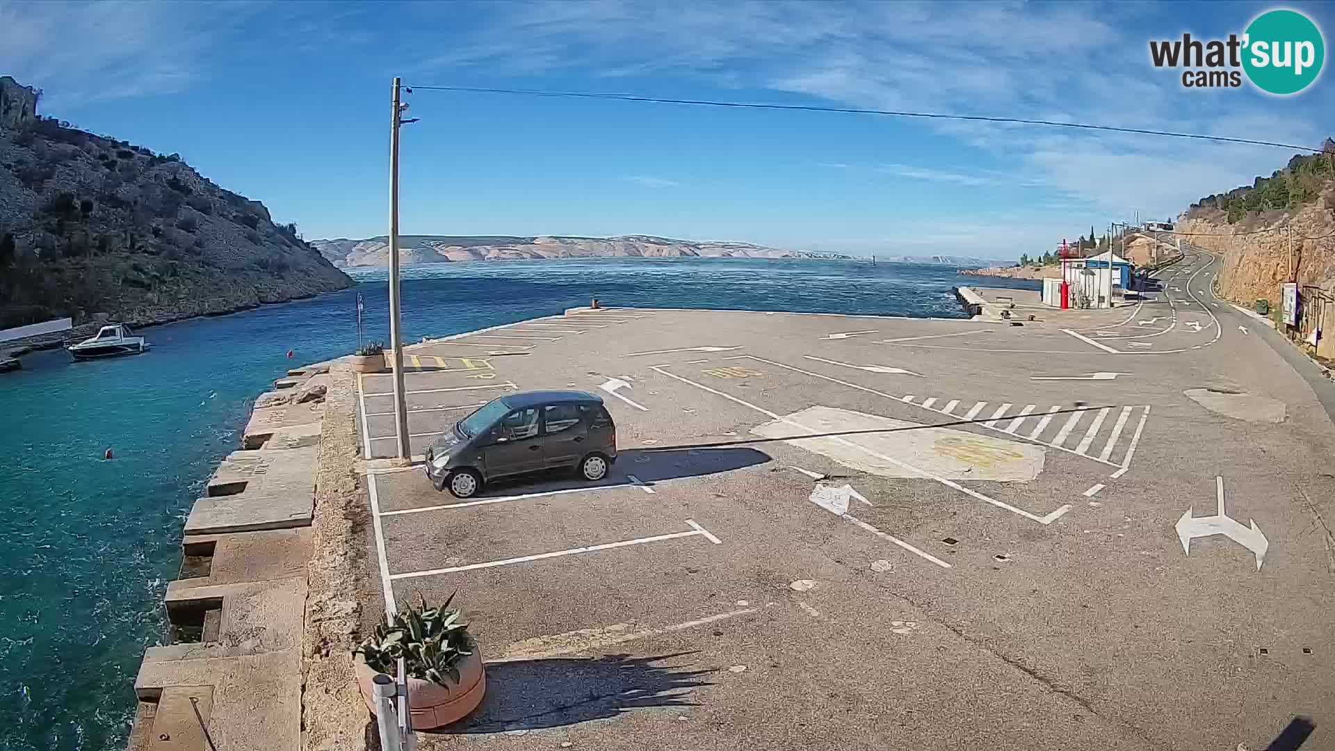 Webcam porto traghetti di Prizna – per l’isola di Pag