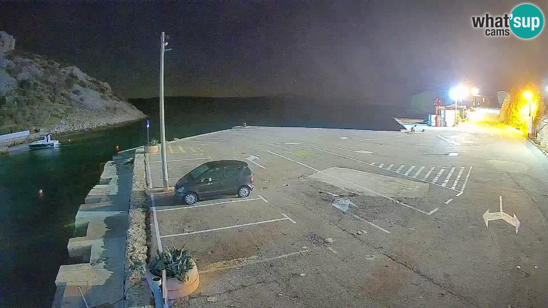 Webcam Prizna ferry port to Pag island