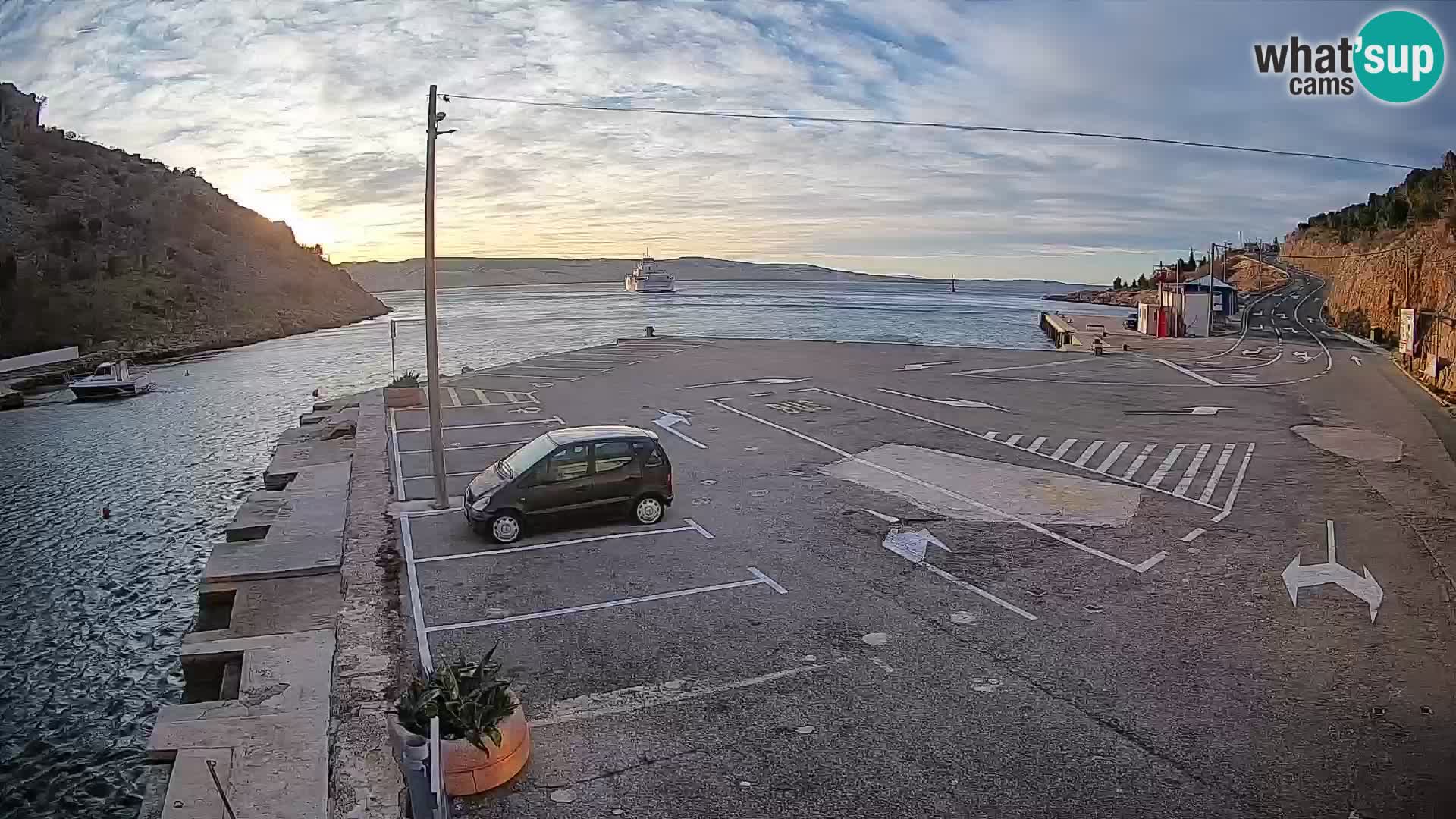 Webcam porto traghetti di Prizna – per l’isola di Pag