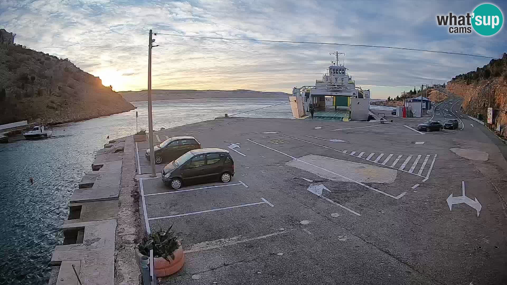 Webcam porto traghetti di Prizna – per l’isola di Pag