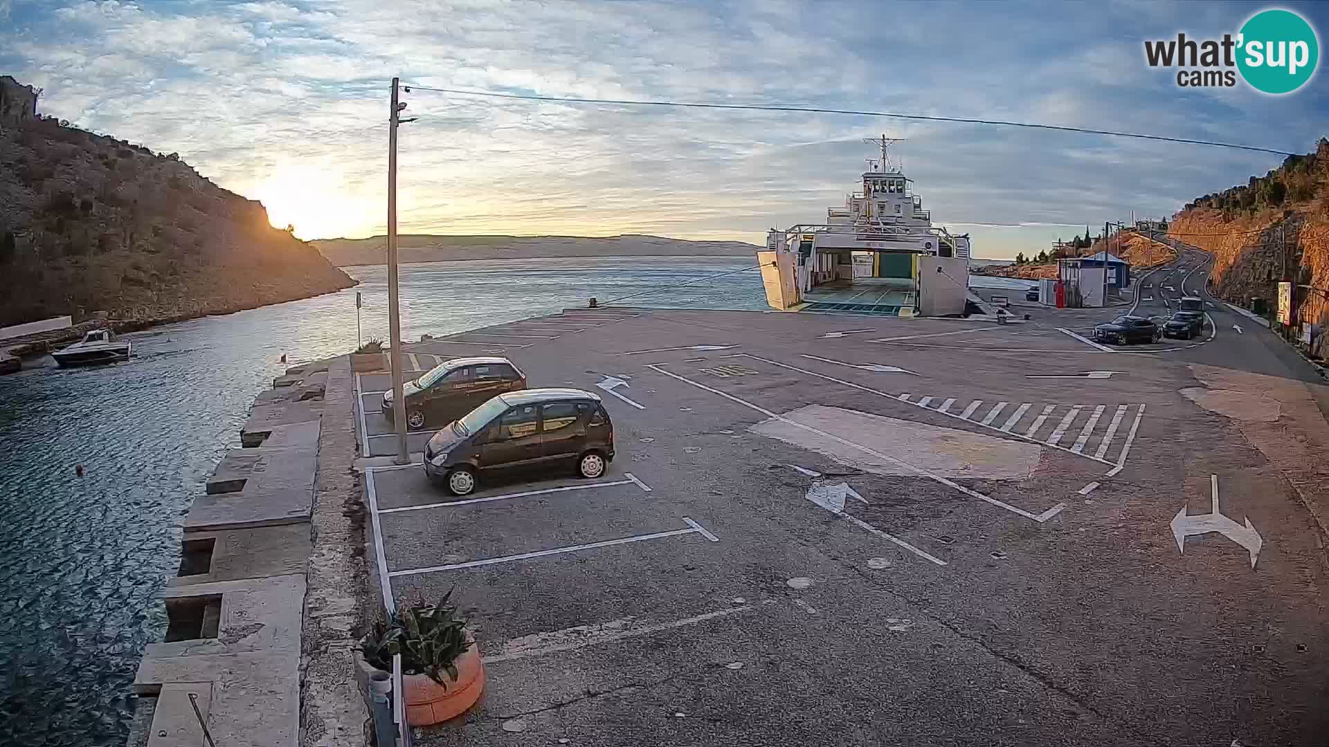 Webcam porto traghetti di Prizna – per l’isola di Pag