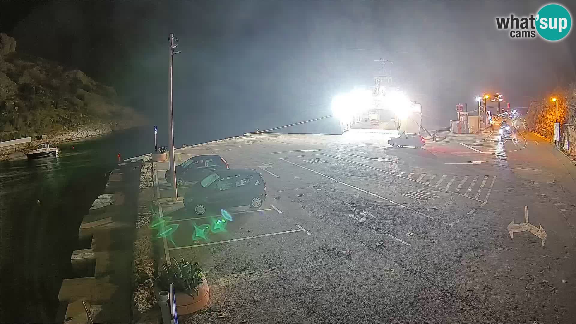 Webcam Fährhafen Prizna – zur Insel Pag