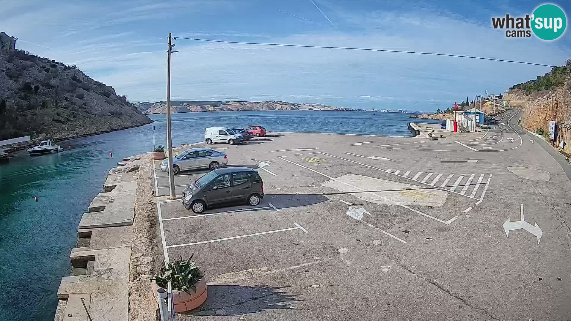 Webcam porto traghetti di Prizna – per l’isola di Pag
