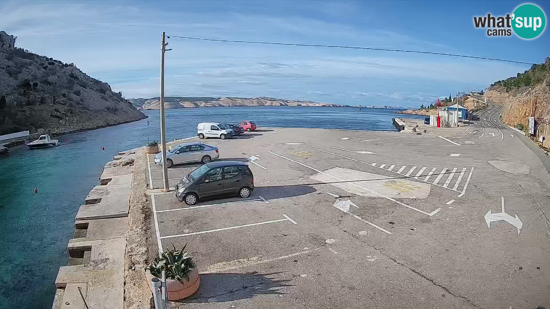 Webcam porto traghetti di Prizna – per l’isola di Pag