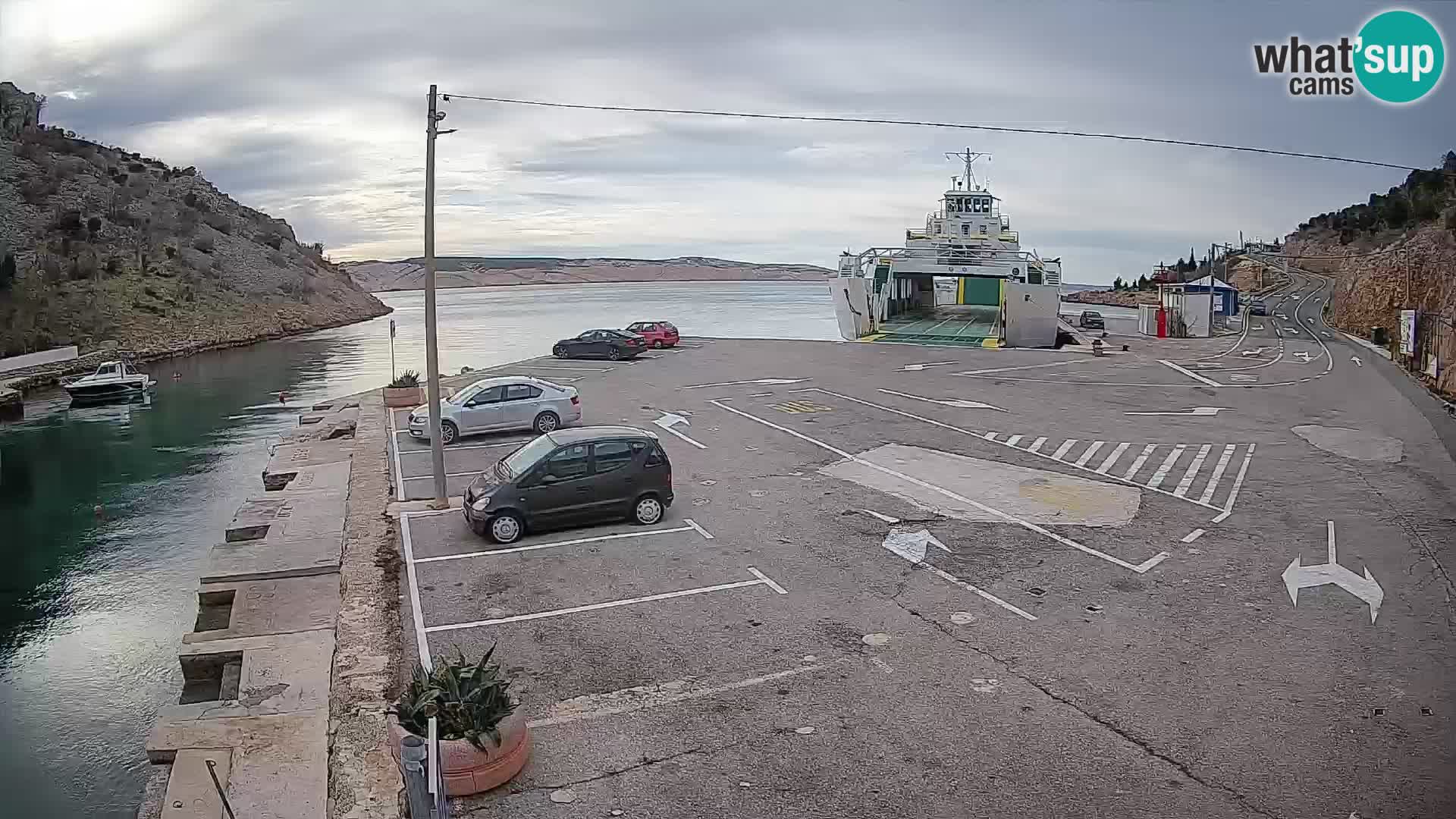 Webcam porto traghetti di Prizna – per l’isola di Pag