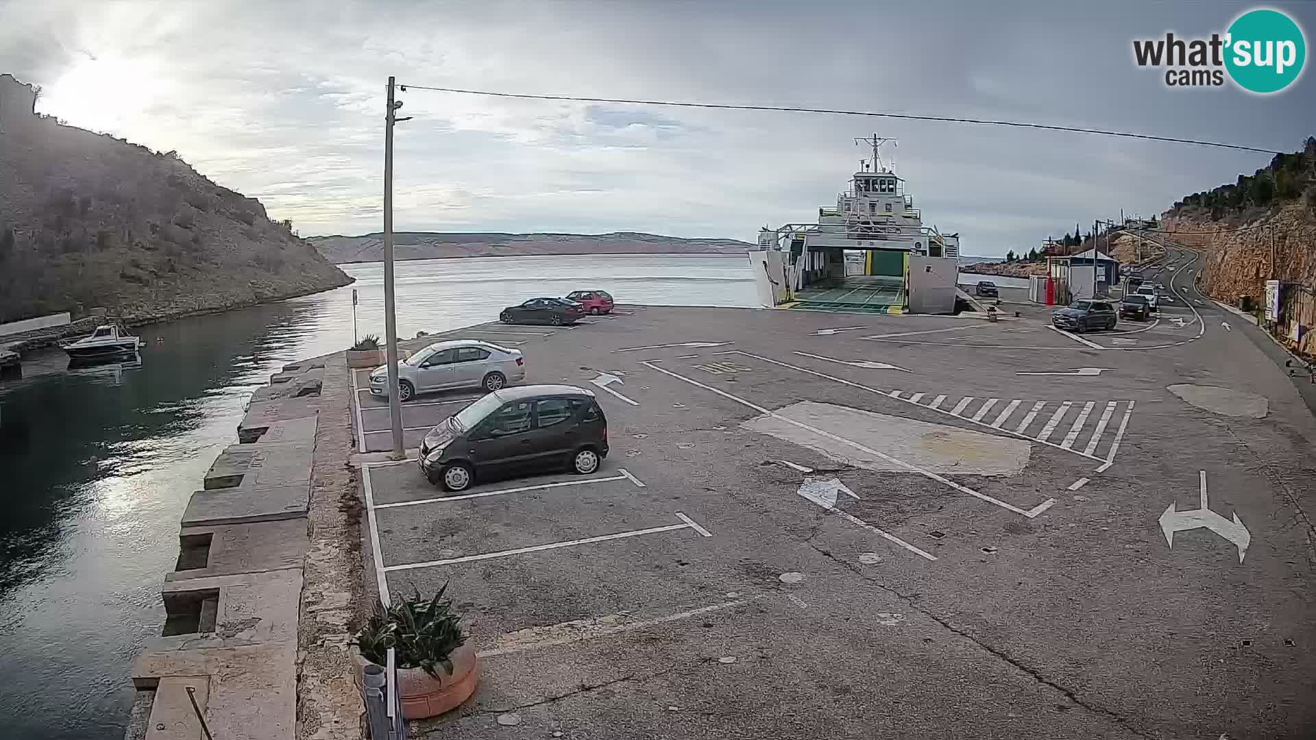 Webcam porto traghetti di Prizna – per l’isola di Pag