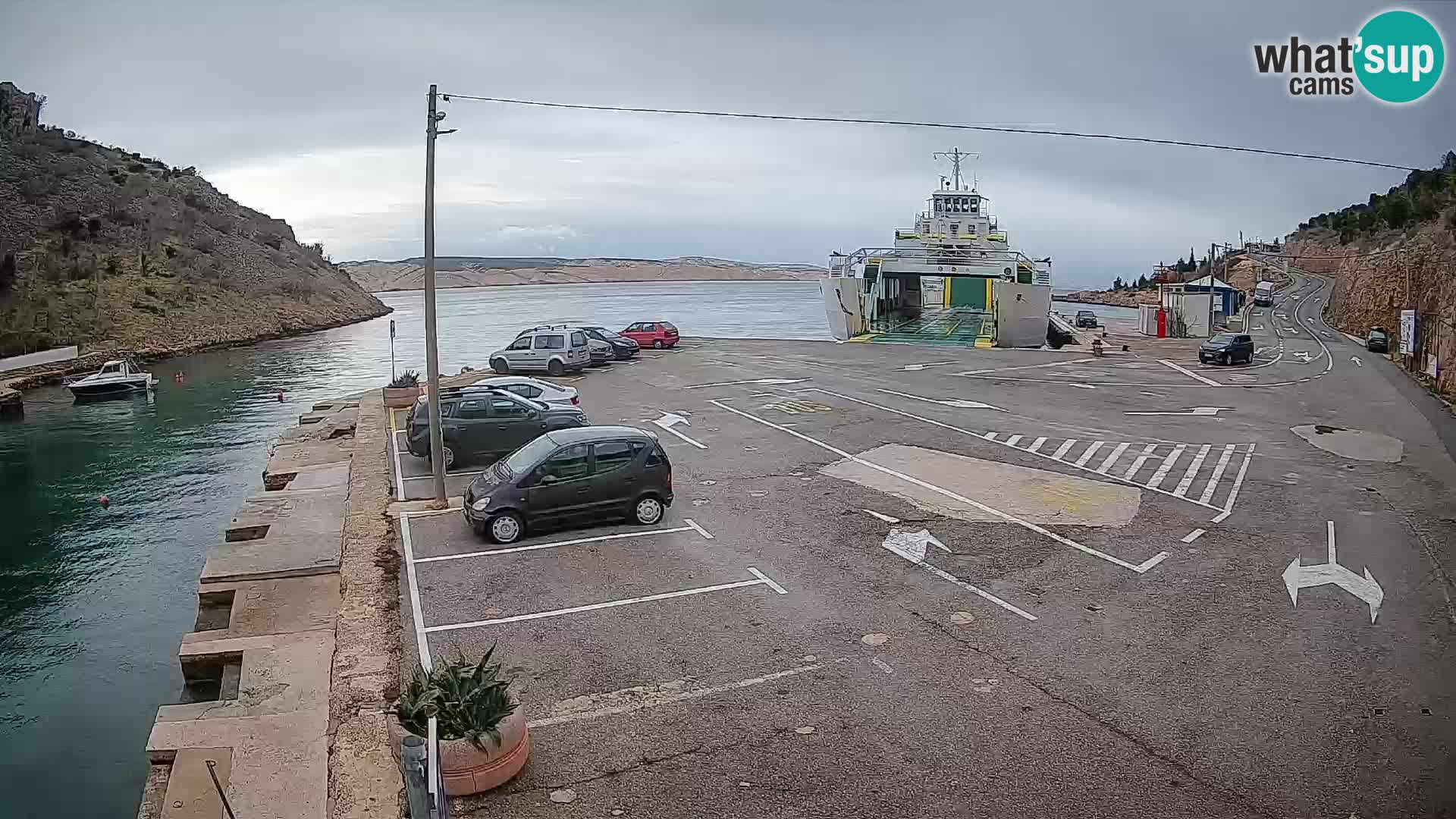 Webcam porto traghetti di Prizna – per l’isola di Pag