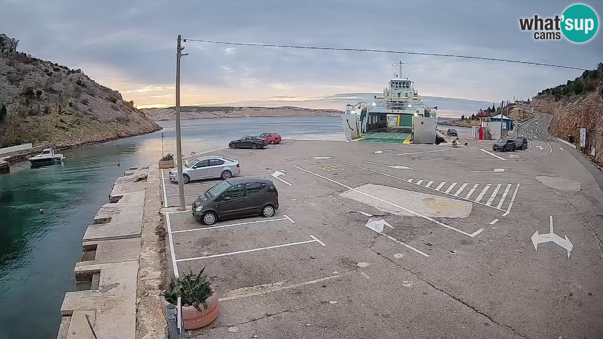 Webcam porto traghetti di Prizna – per l’isola di Pag