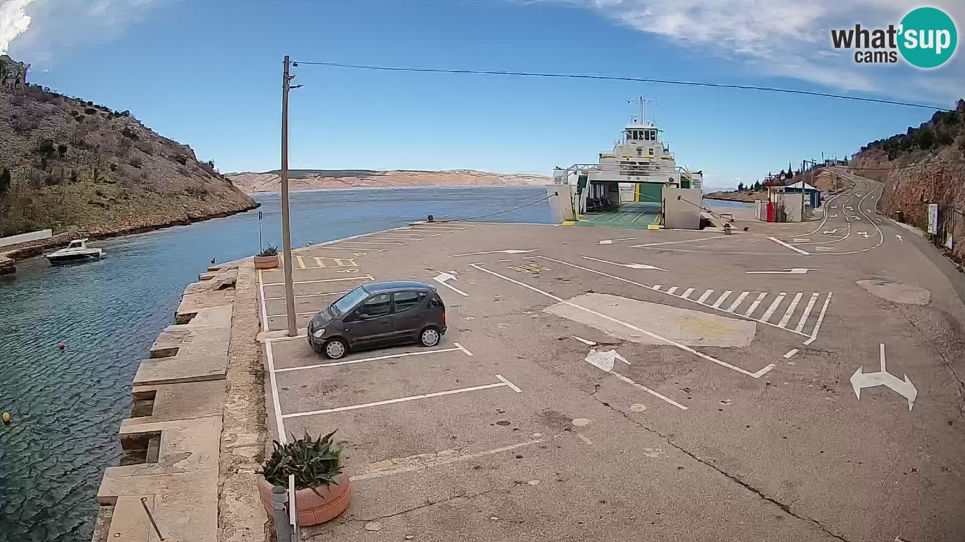 Webcam porto traghetti di Prizna – per l’isola di Pag