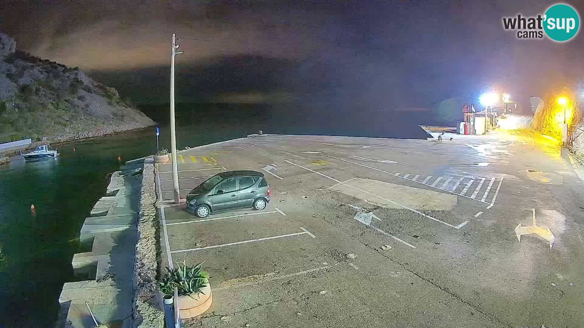 Webcam Fährhafen Prizna – zur Insel Pag