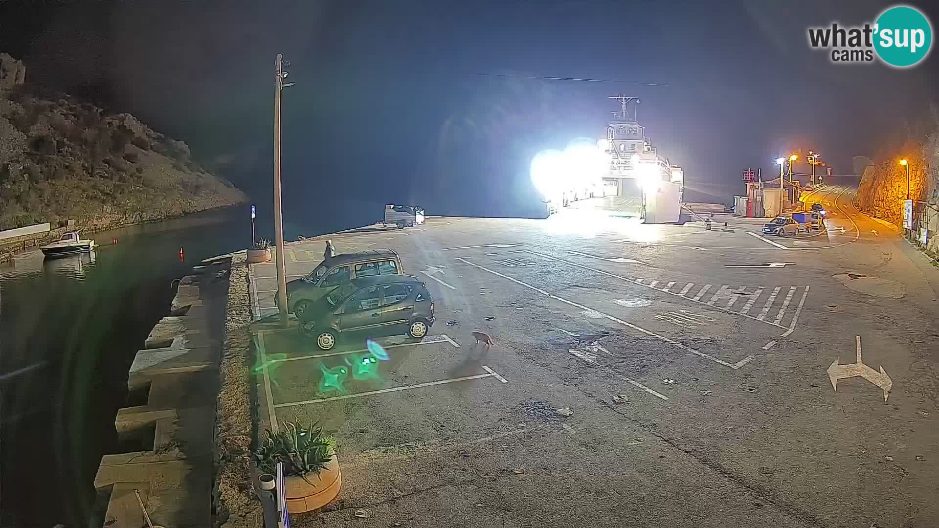 Webcam Fährhafen Prizna – zur Insel Pag