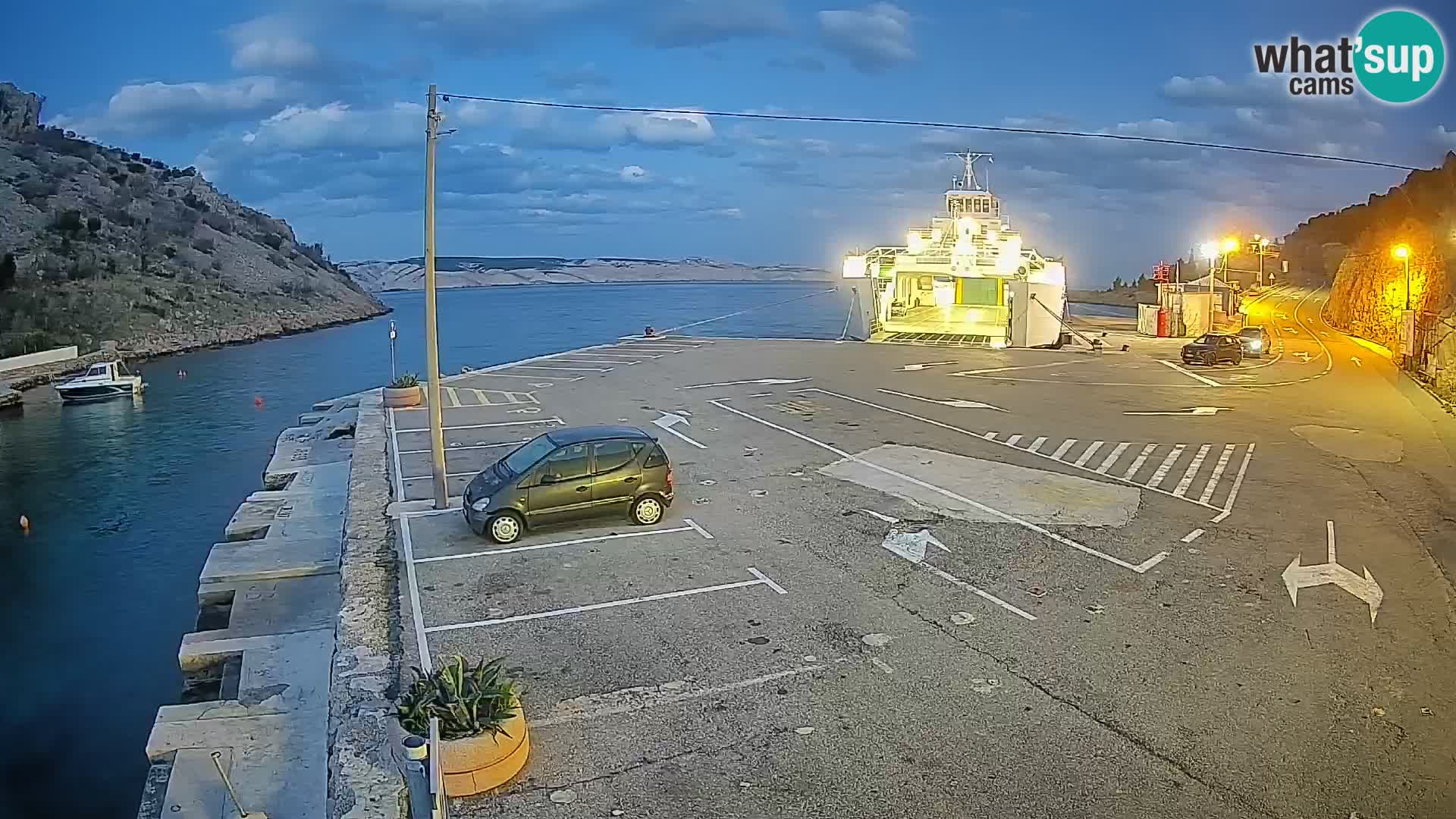 Webcam porto traghetti di Prizna – per l’isola di Pag