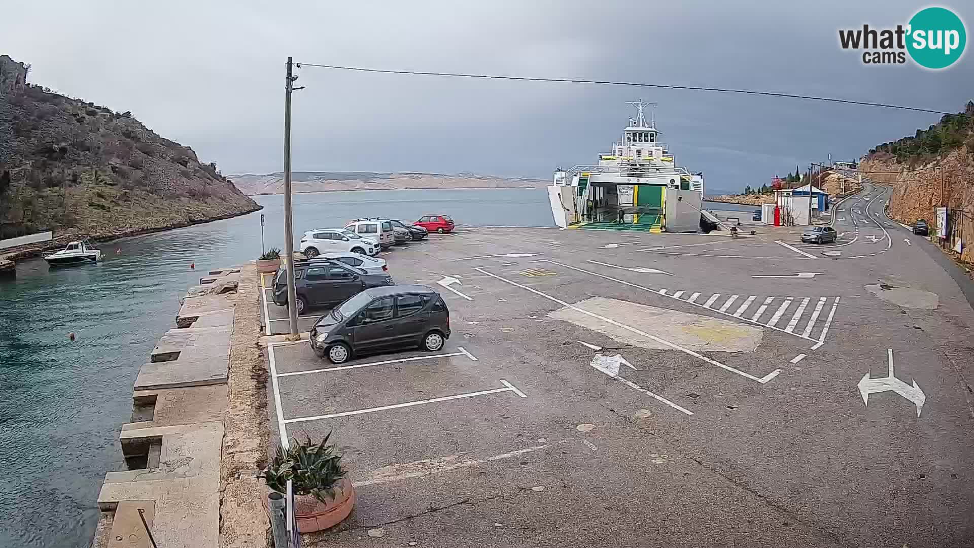 Webcam porto traghetti di Prizna – per l’isola di Pag