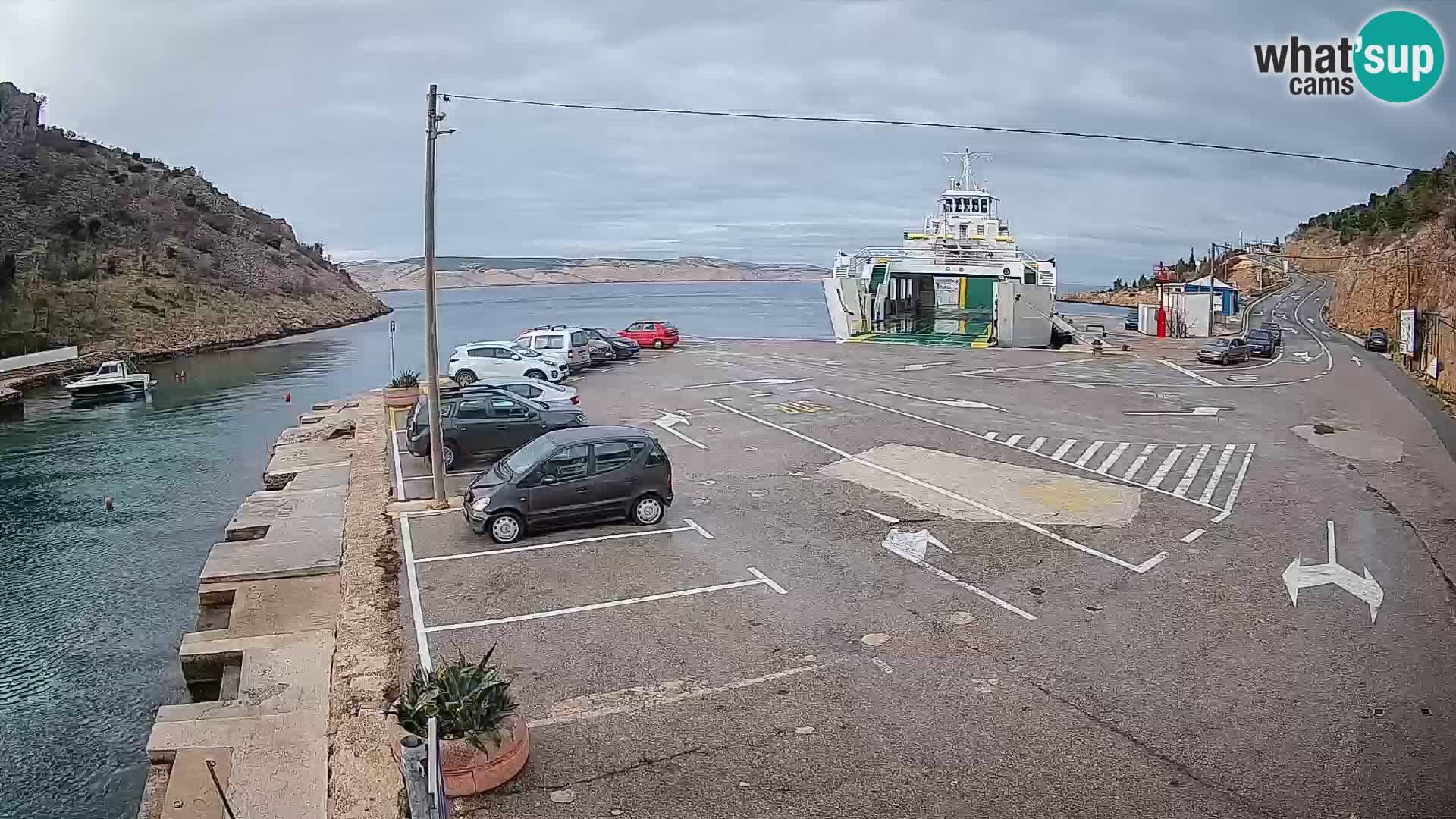 Webcam porto traghetti di Prizna – per l’isola di Pag