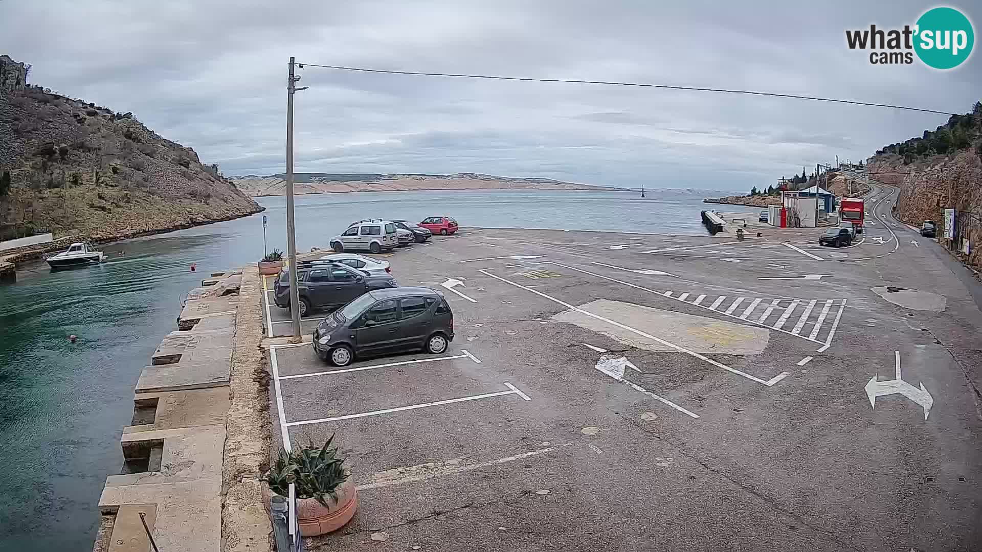 Webcam porto traghetti di Prizna – per l’isola di Pag