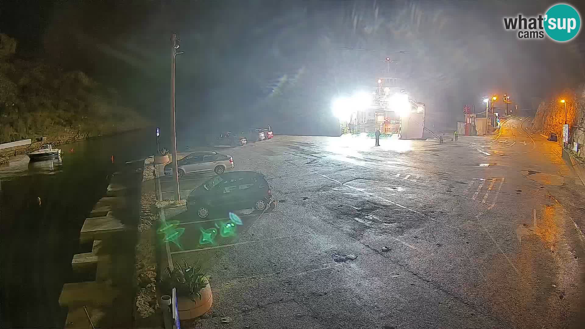 Webcam Prizna ferry port to Pag island