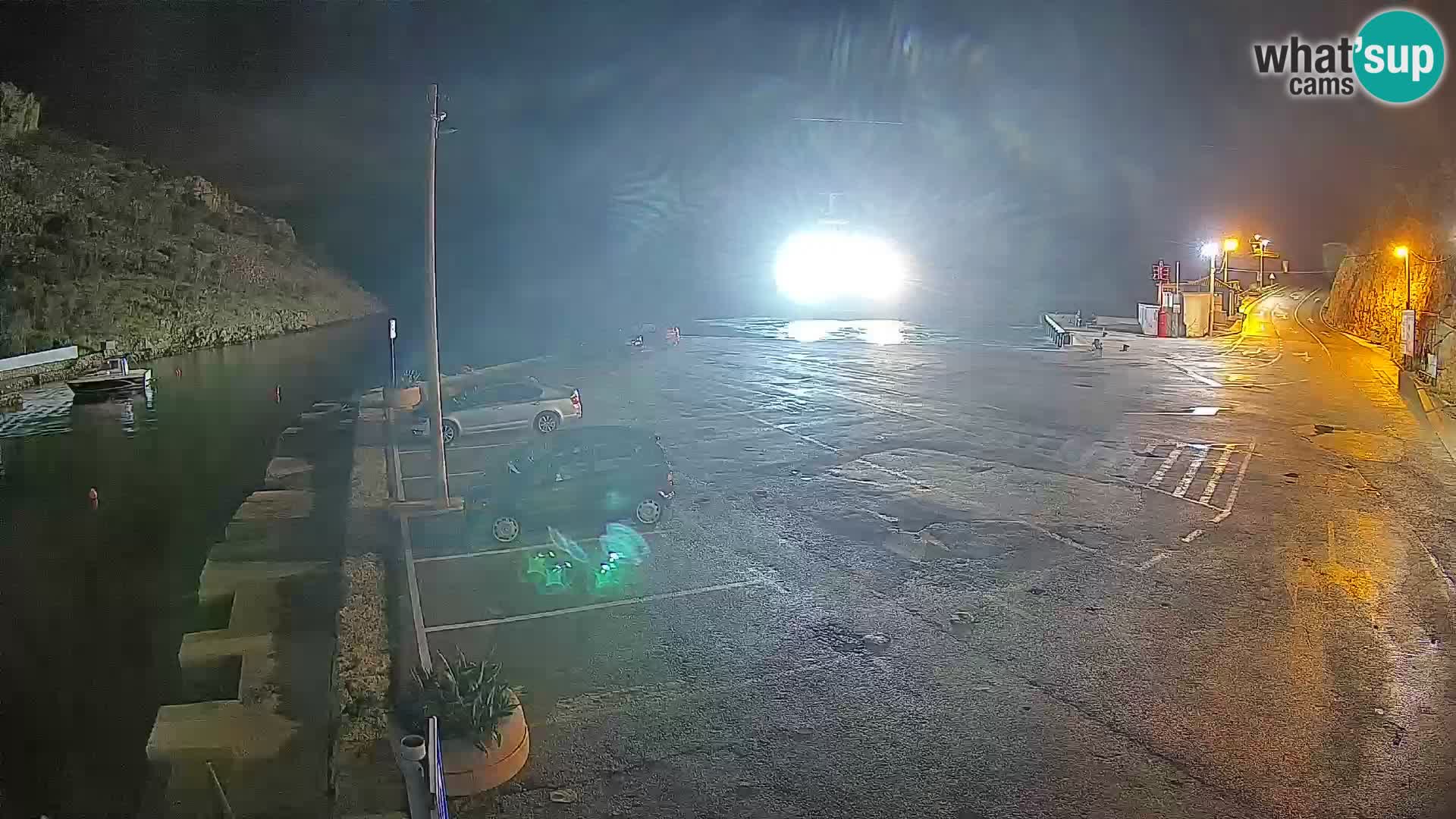 Webcam Fährhafen Prizna – zur Insel Pag