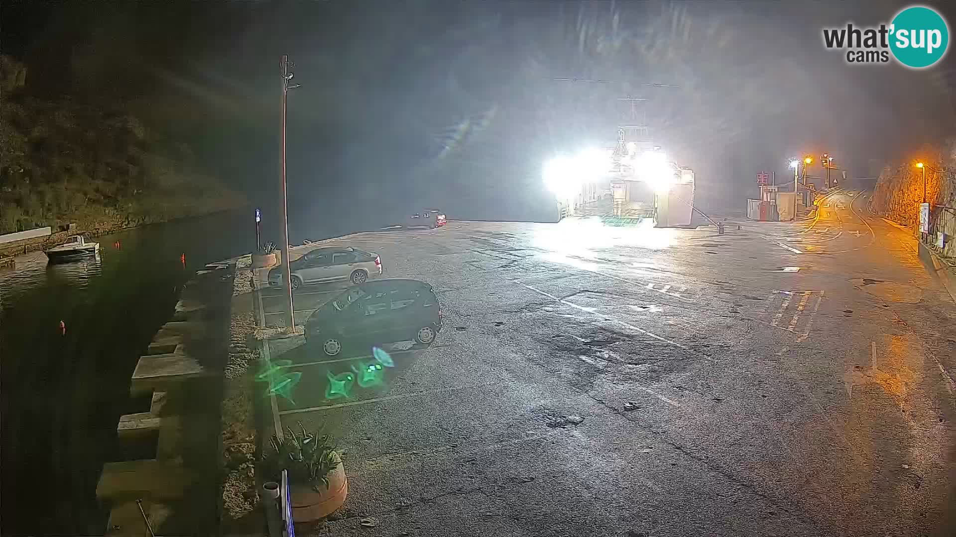 Webcam port de ferry de Prizna – vers l’île de Pag