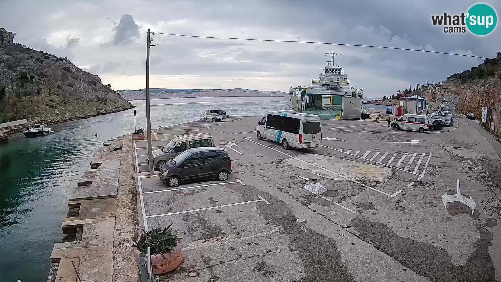 Webcam porto traghetti di Prizna – per l’isola di Pag