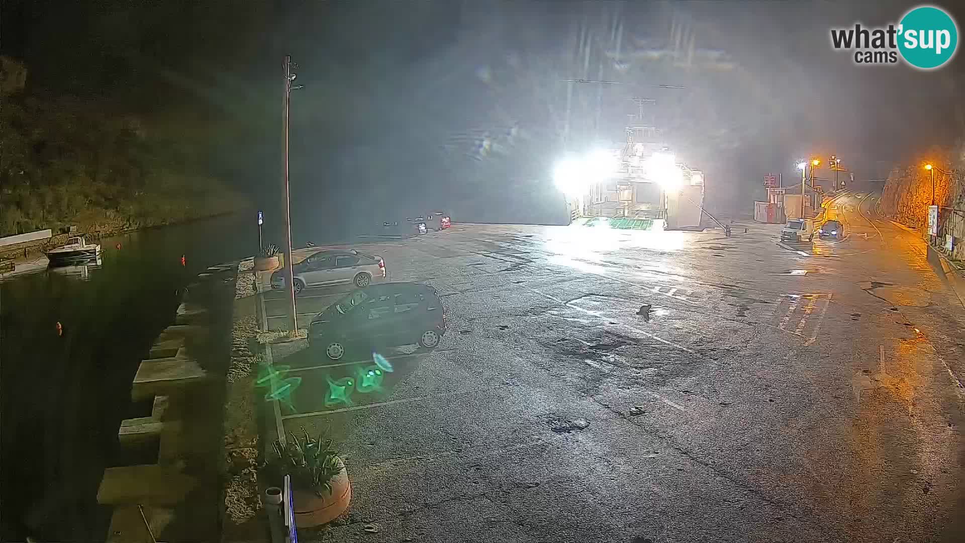 Webcam Fährhafen Prizna – zur Insel Pag