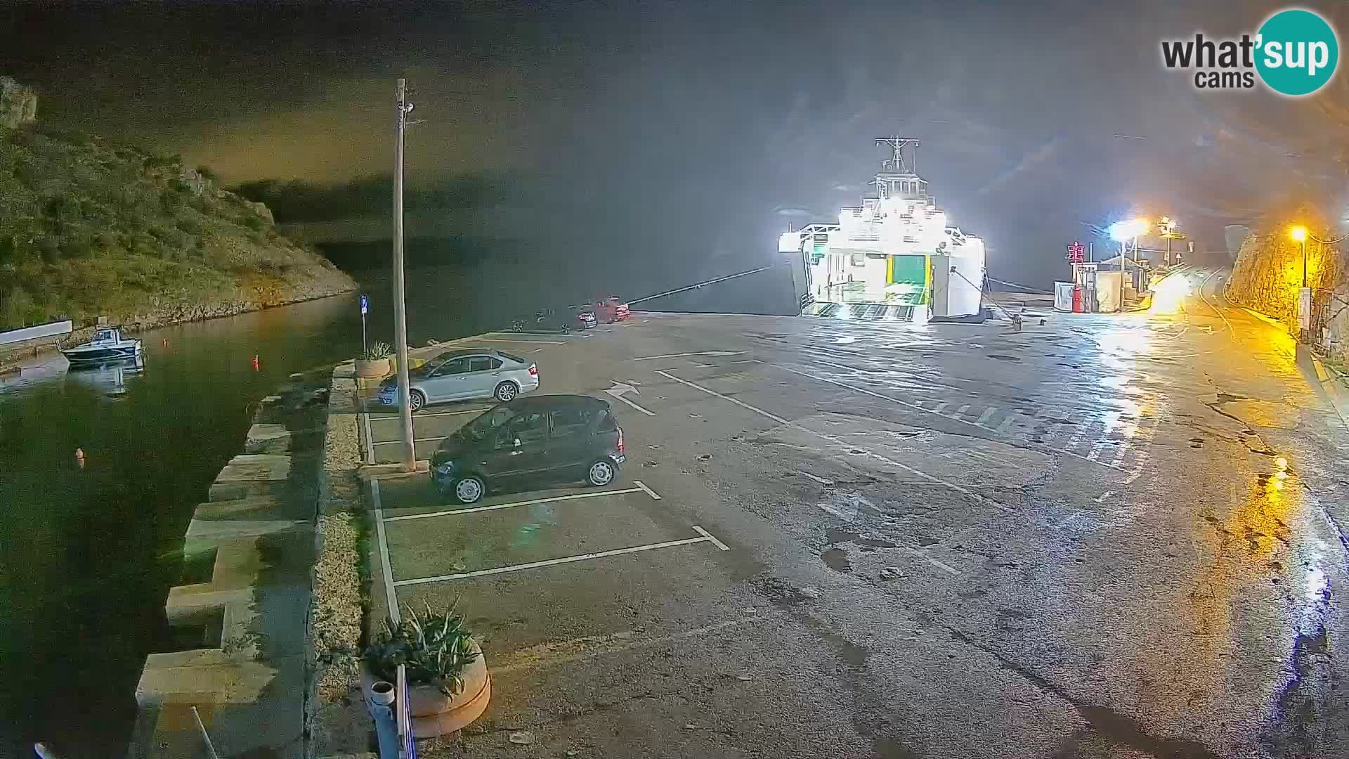 Webcam Fährhafen Prizna – zur Insel Pag