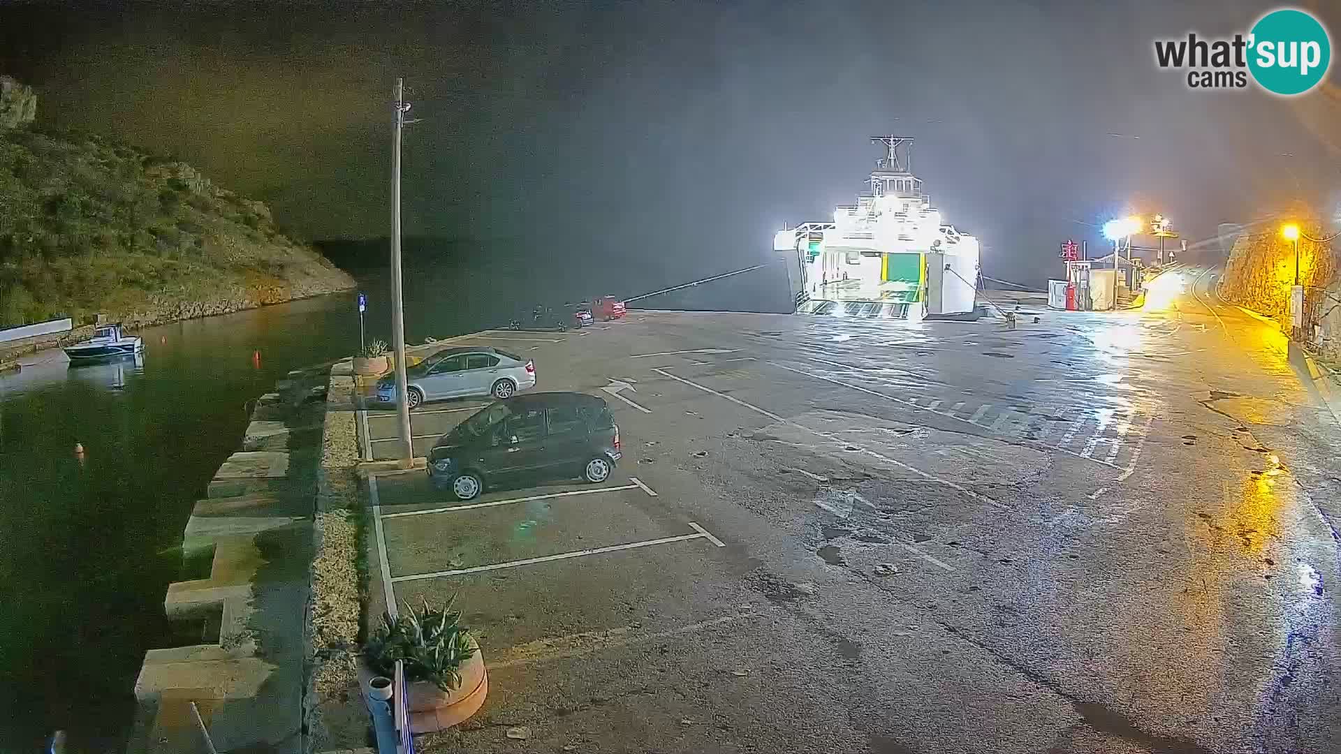 Webcam Fährhafen Prizna – zur Insel Pag