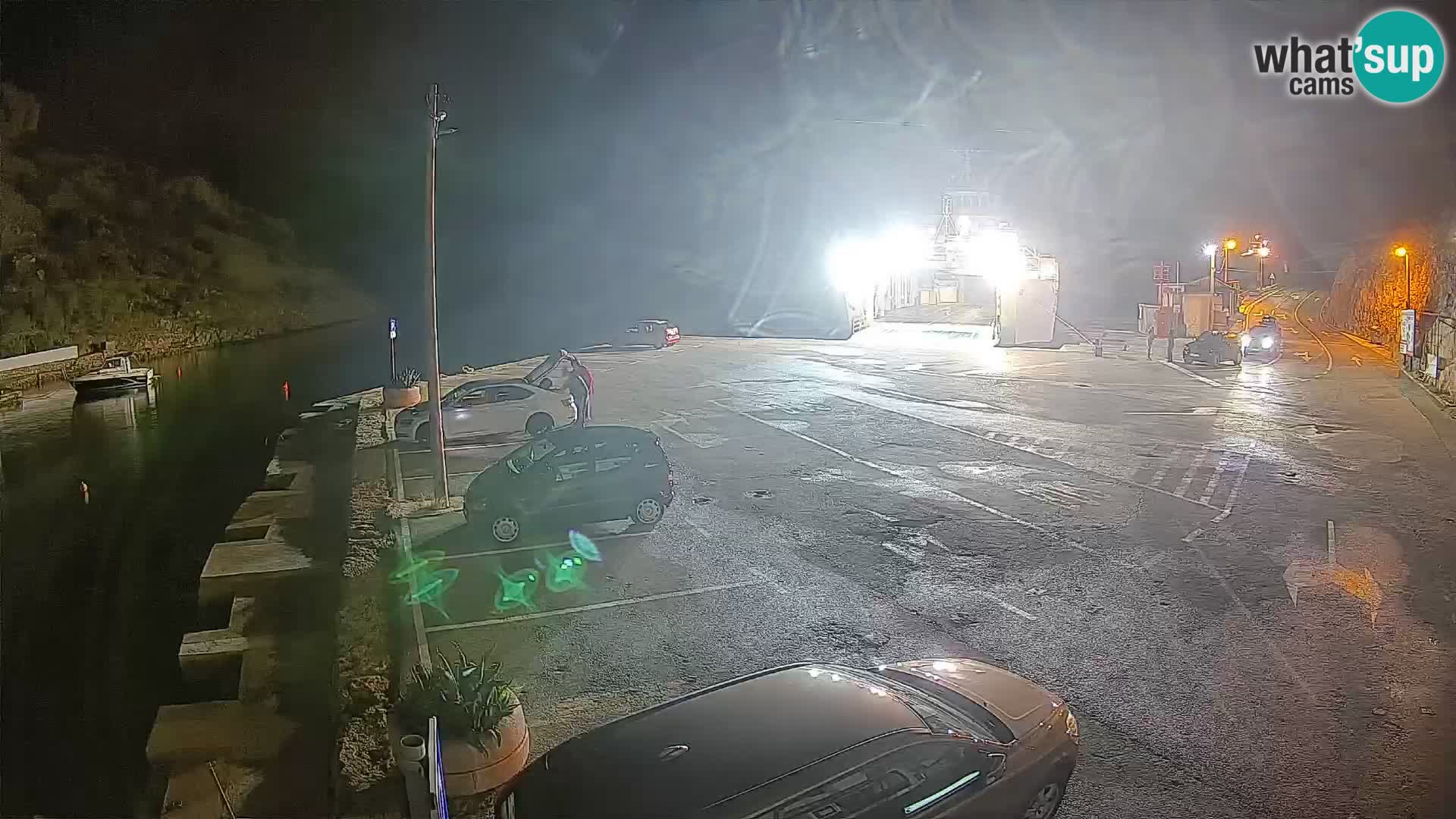 Webcam port de ferry de Prizna – vers l’île de Pag