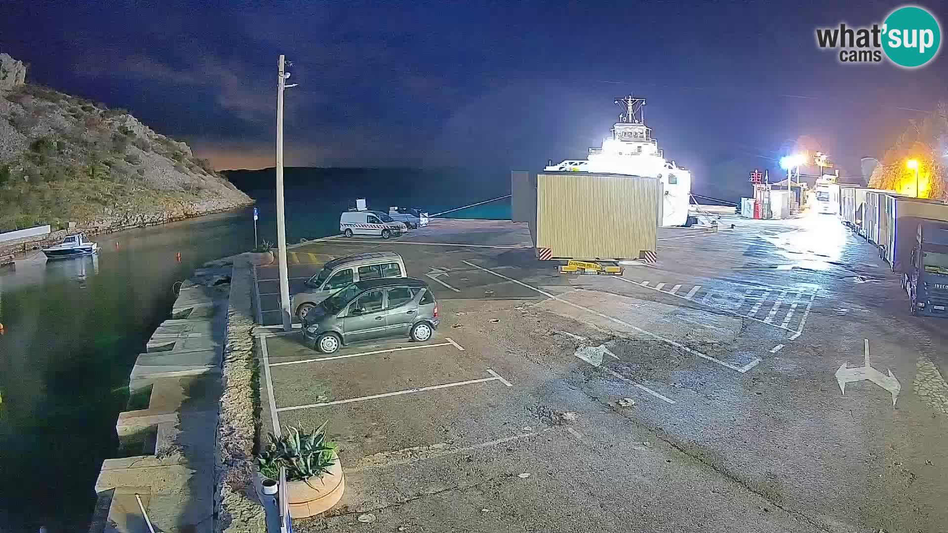 Webcam porto traghetti di Prizna – per l’isola di Pag