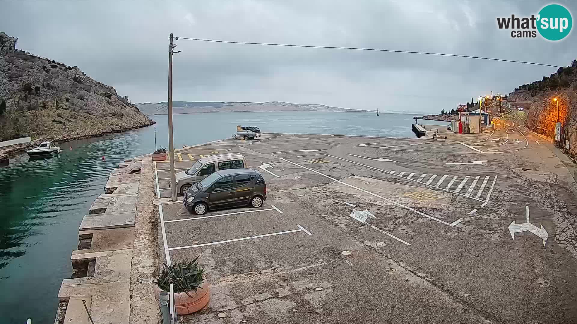 Webcam porto traghetti di Prizna – per l’isola di Pag