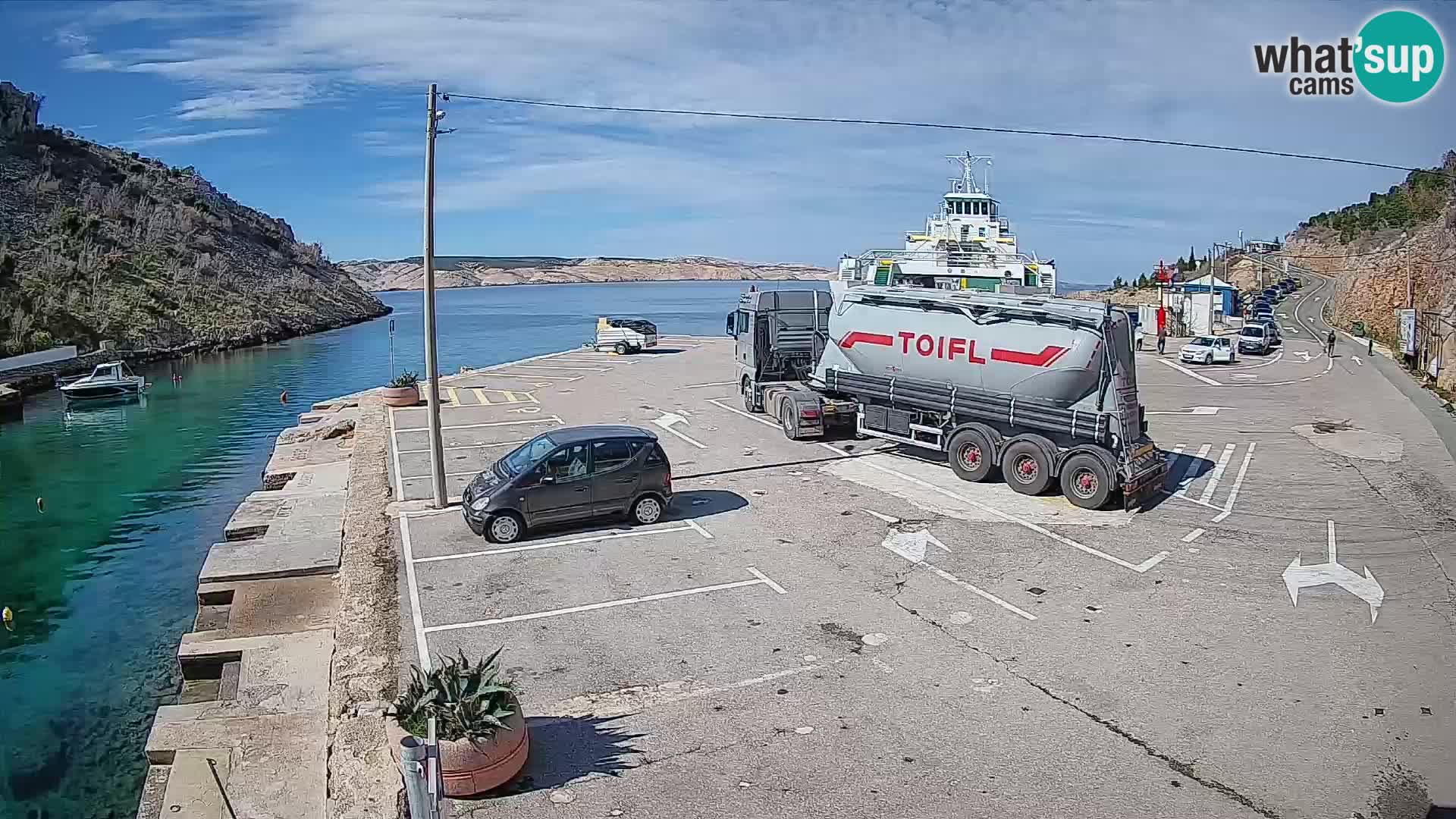 Webcam porto traghetti di Prizna – per l’isola di Pag