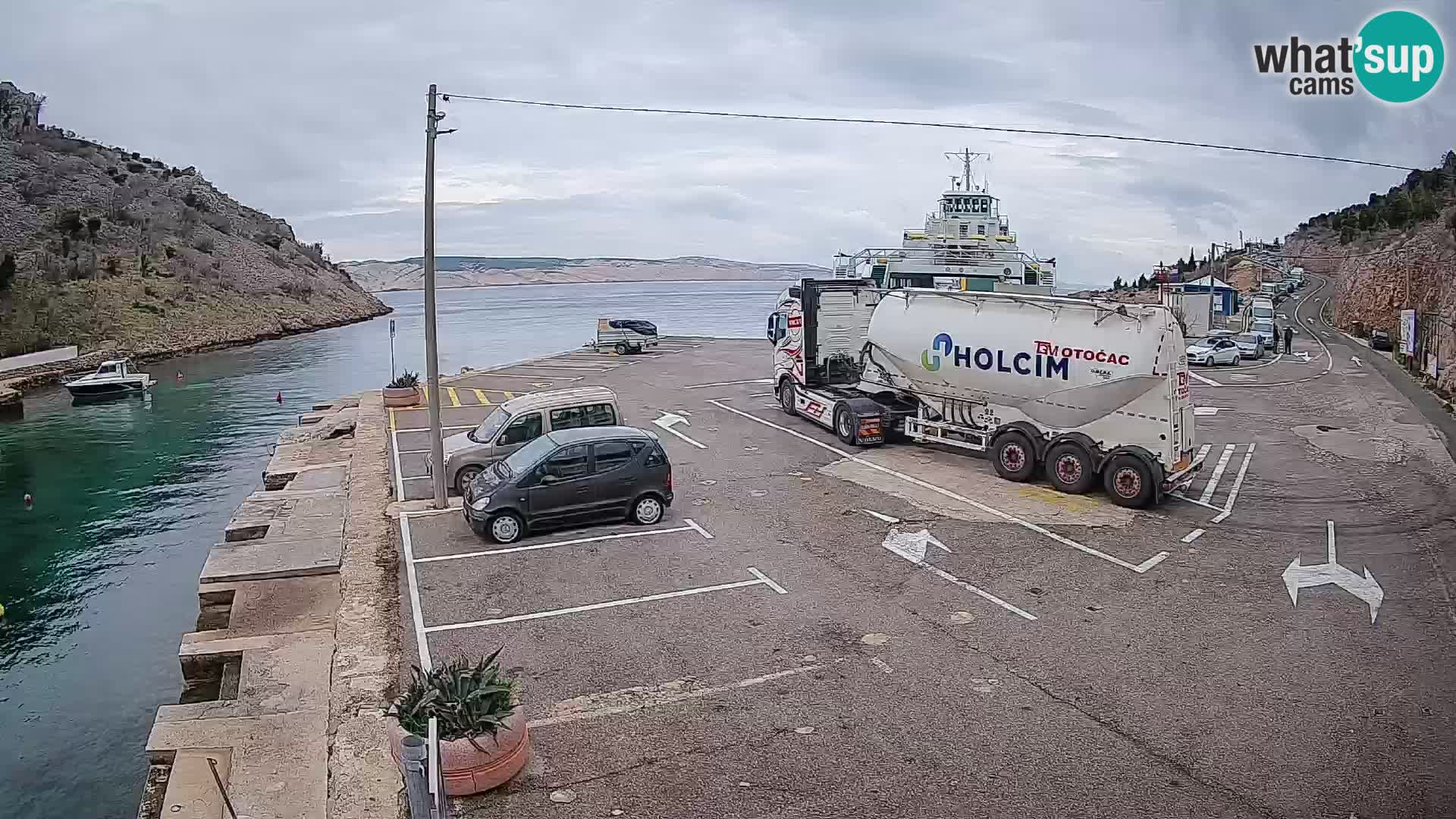Webcam porto traghetti di Prizna – per l’isola di Pag