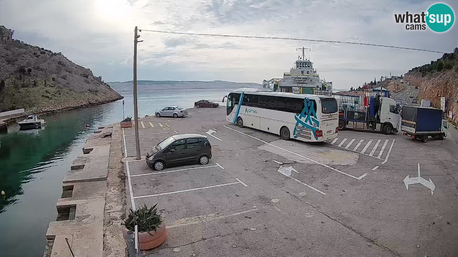 Webcam porto traghetti di Prizna – per l’isola di Pag