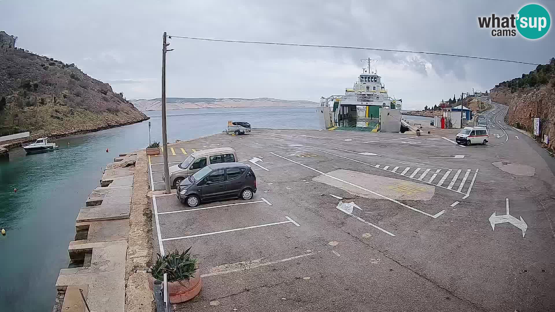 Webcam porto traghetti di Prizna – per l’isola di Pag