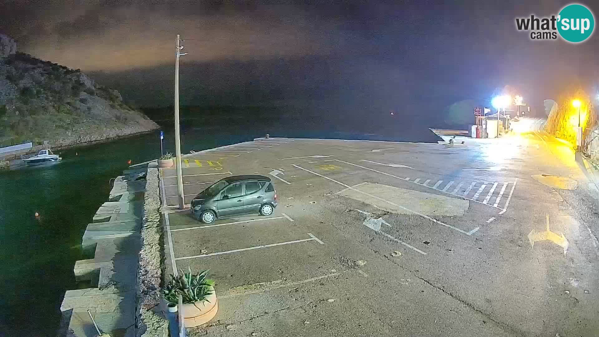 Webcam Fährhafen Prizna – zur Insel Pag