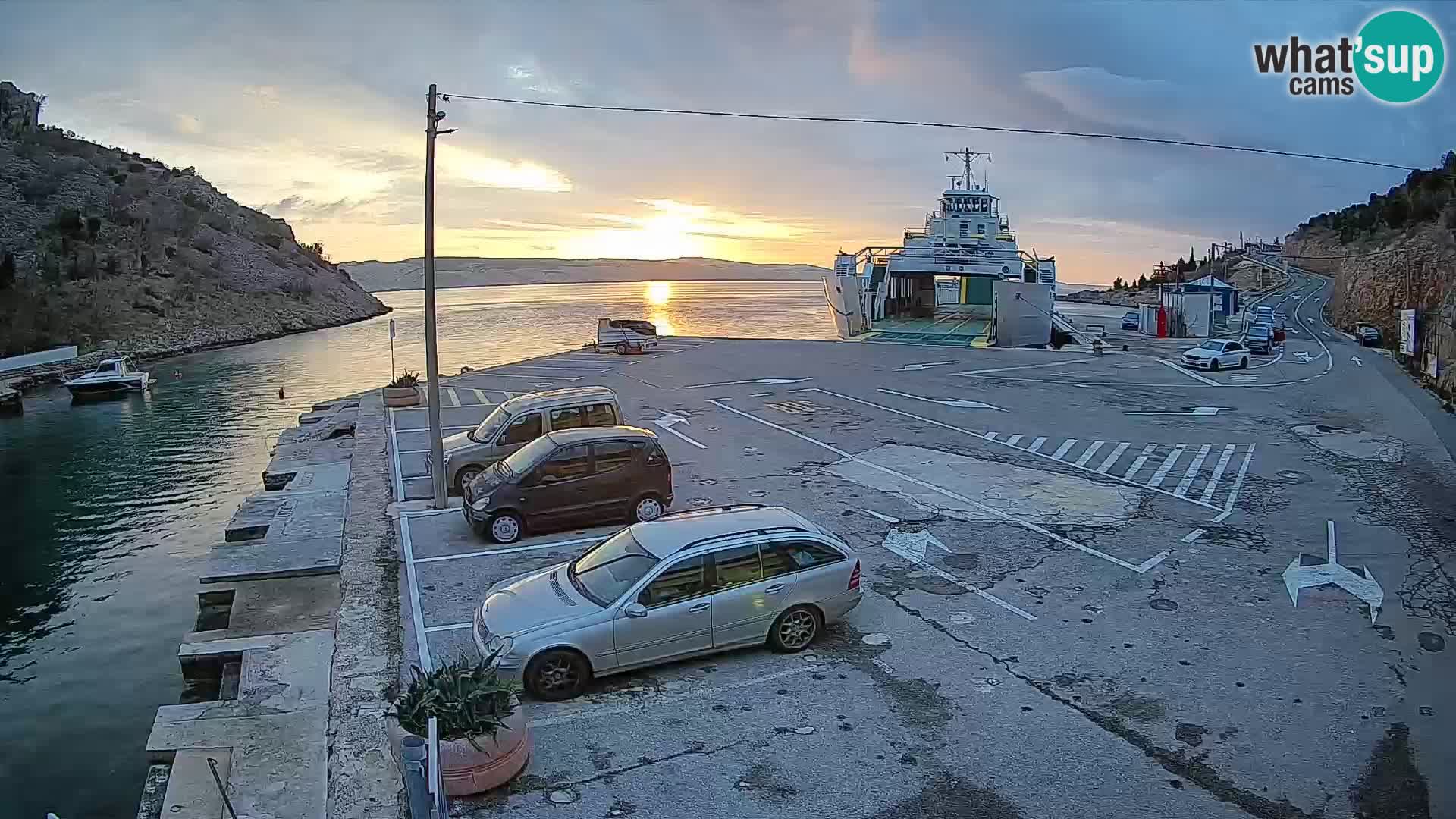 Webcam porto traghetti di Prizna – per l’isola di Pag