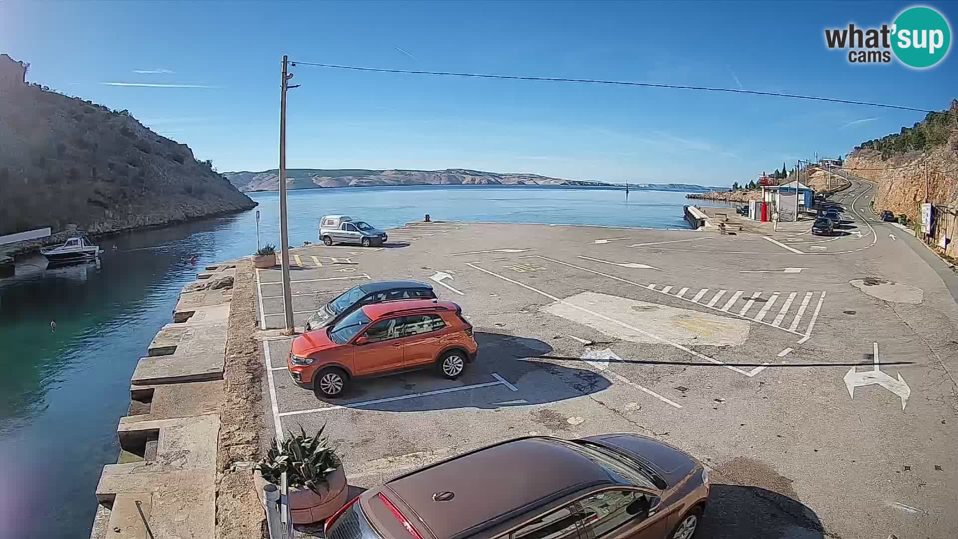 Webcam porto traghetti di Prizna – per l’isola di Pag