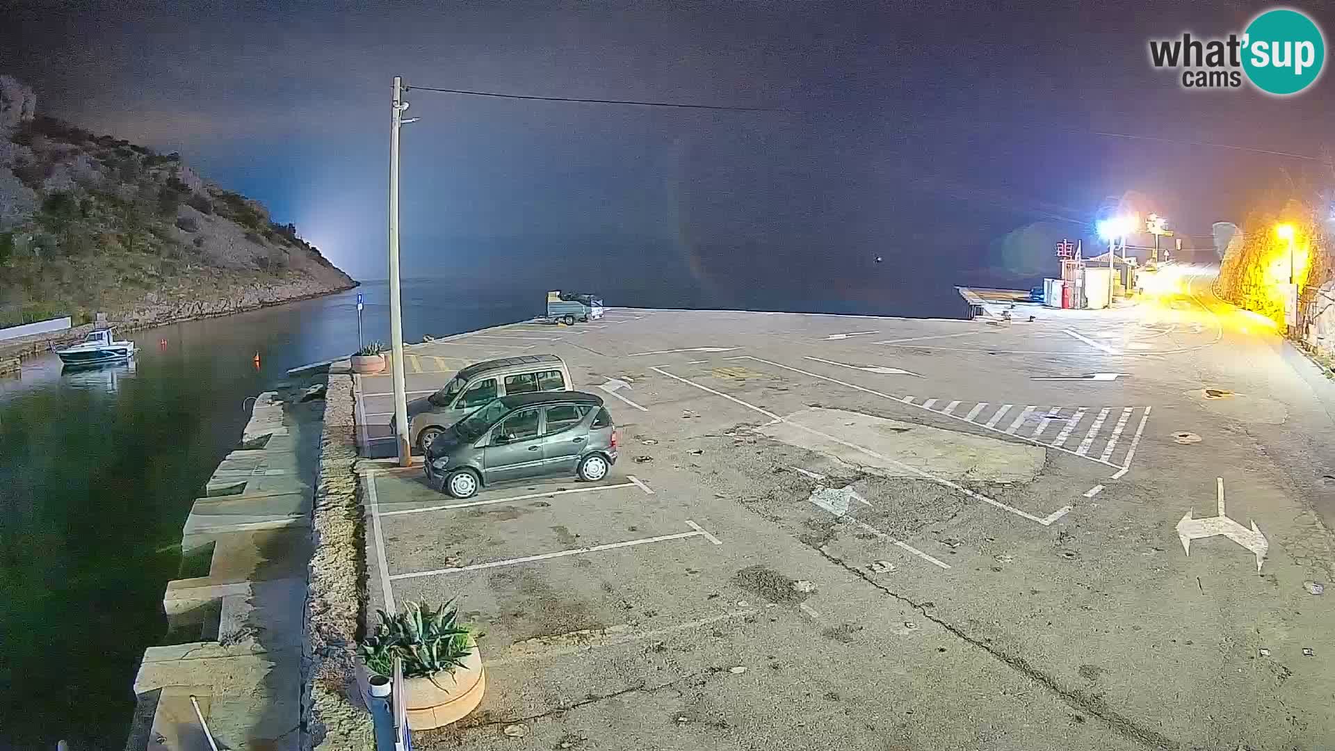 Webcam Fährhafen Prizna – zur Insel Pag