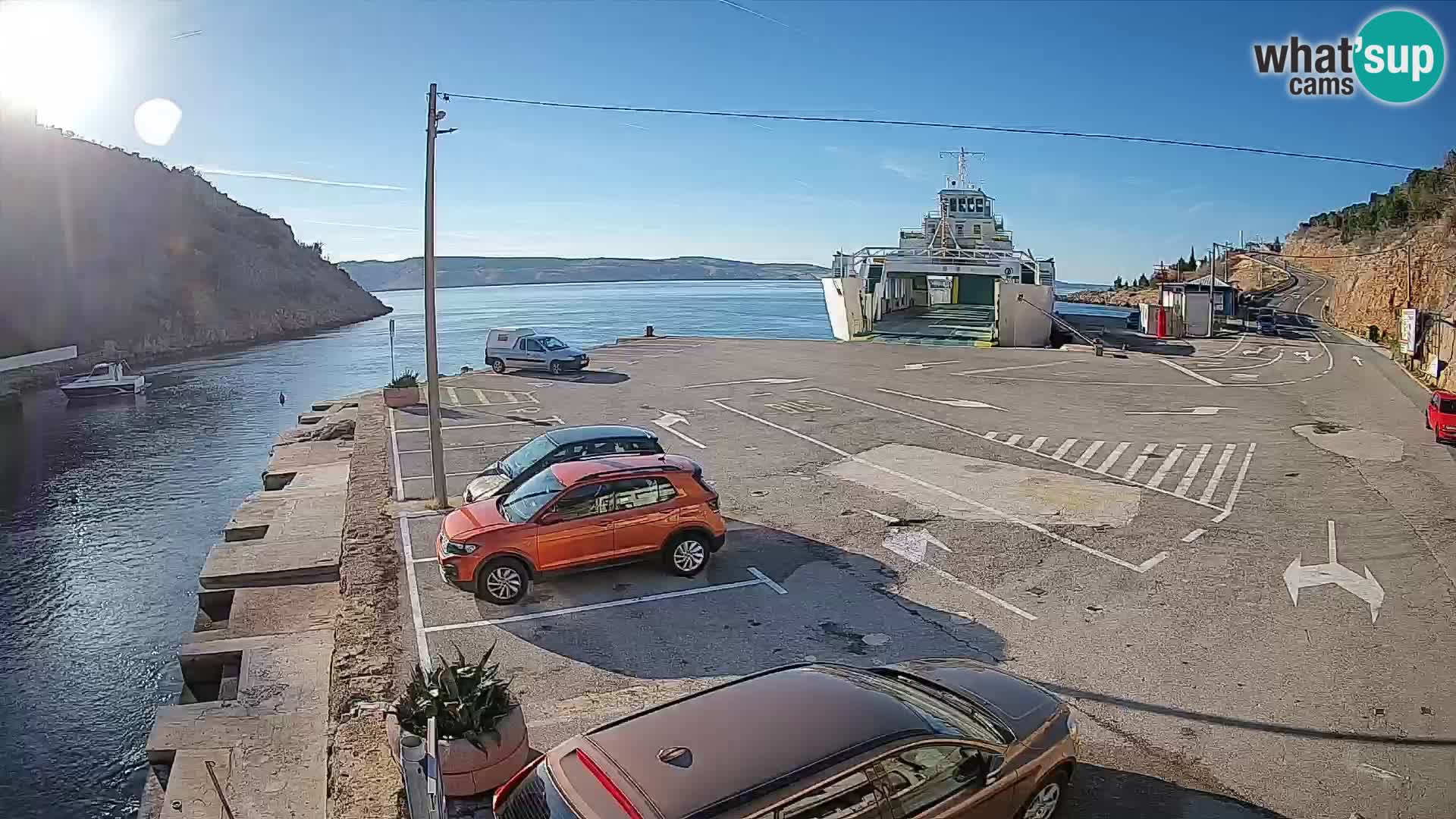 Webcam porto traghetti di Prizna – per l’isola di Pag