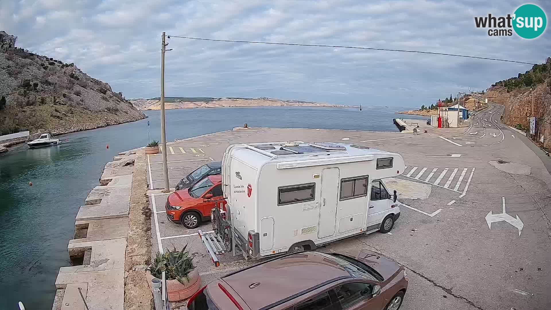 Webcam porto traghetti di Prizna – per l’isola di Pag