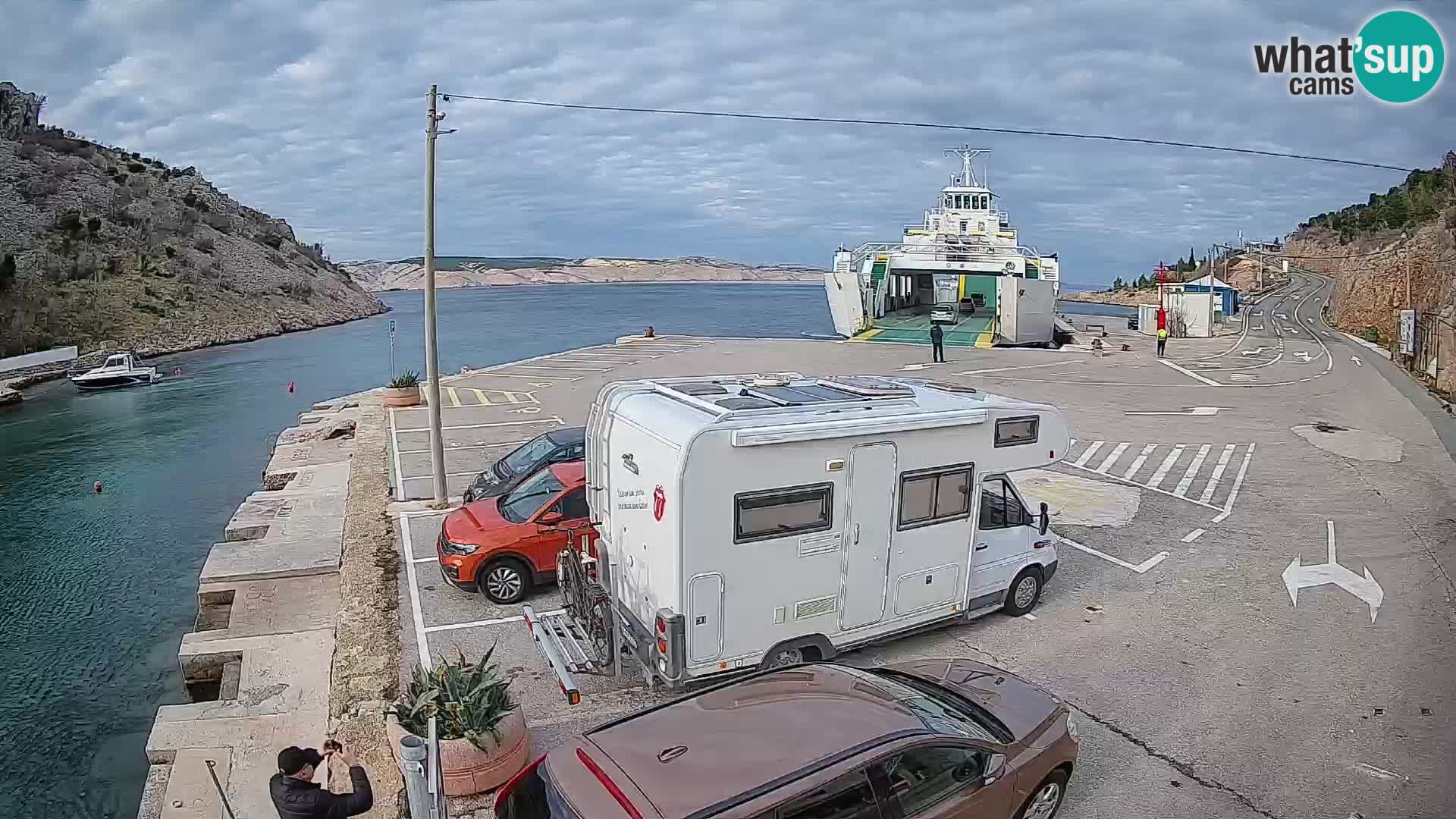 Webcam porto traghetti di Prizna – per l’isola di Pag