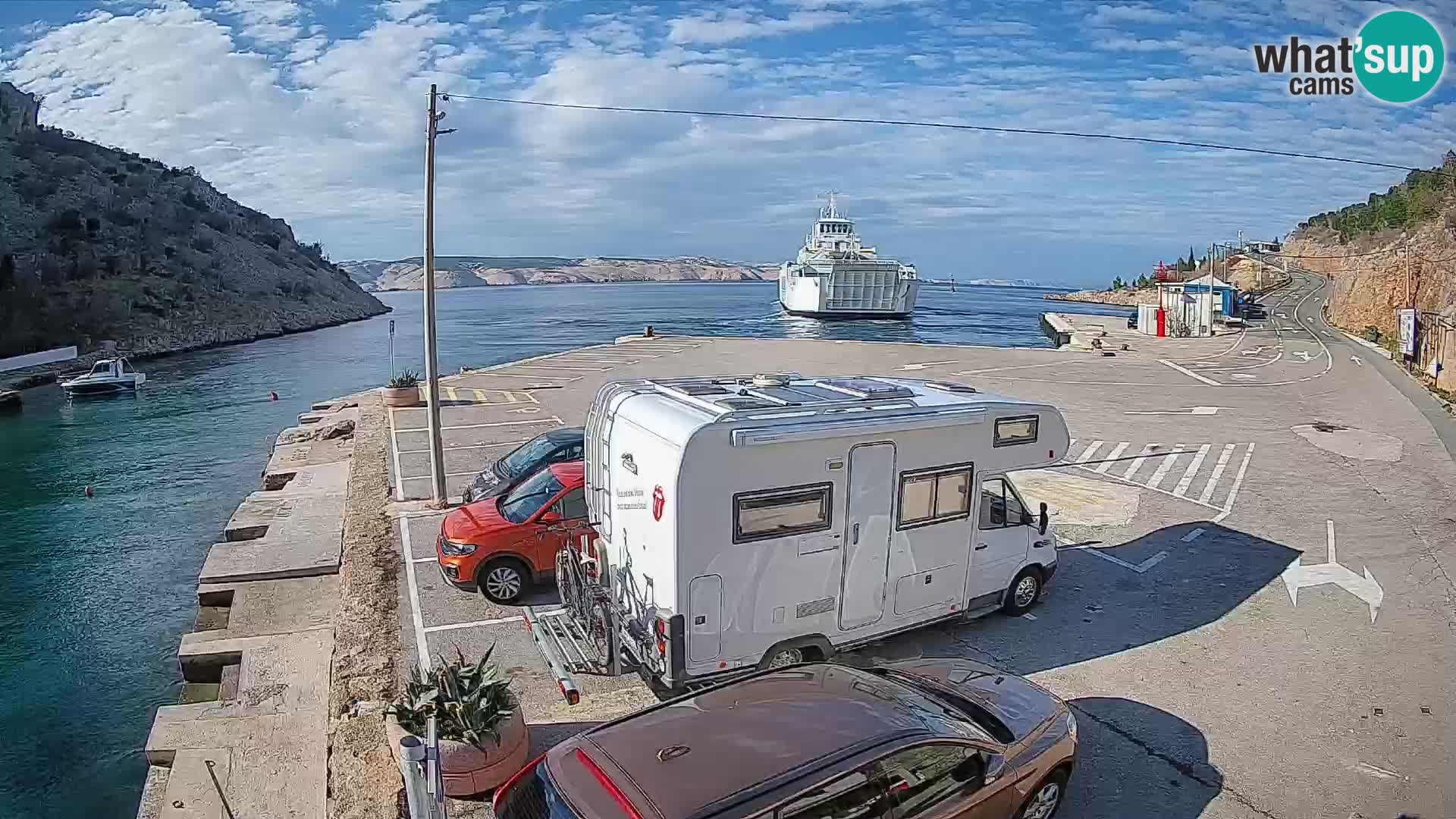 Webcam porto traghetti di Prizna – per l’isola di Pag
