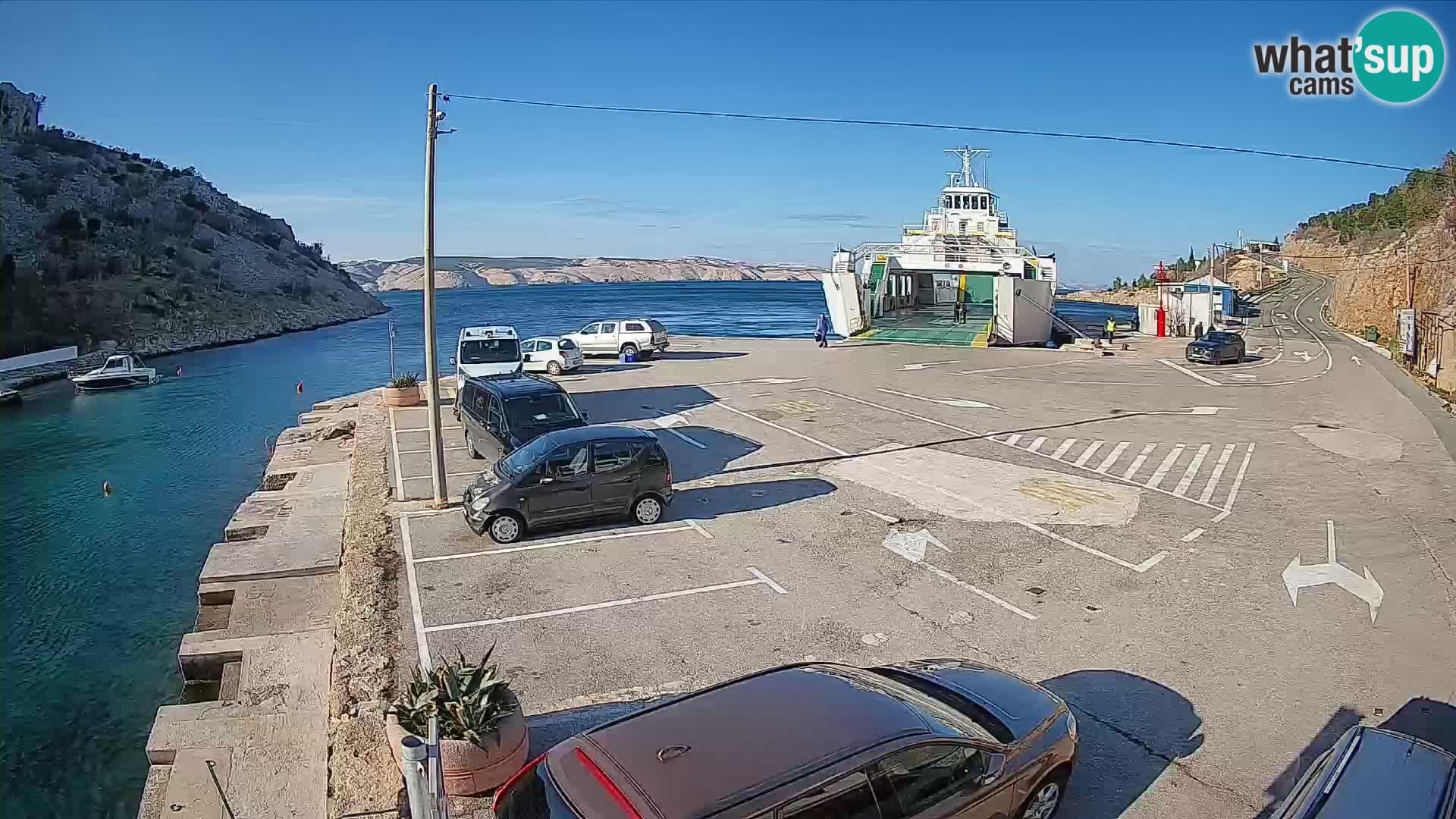 Webcam porto traghetti di Prizna – per l’isola di Pag