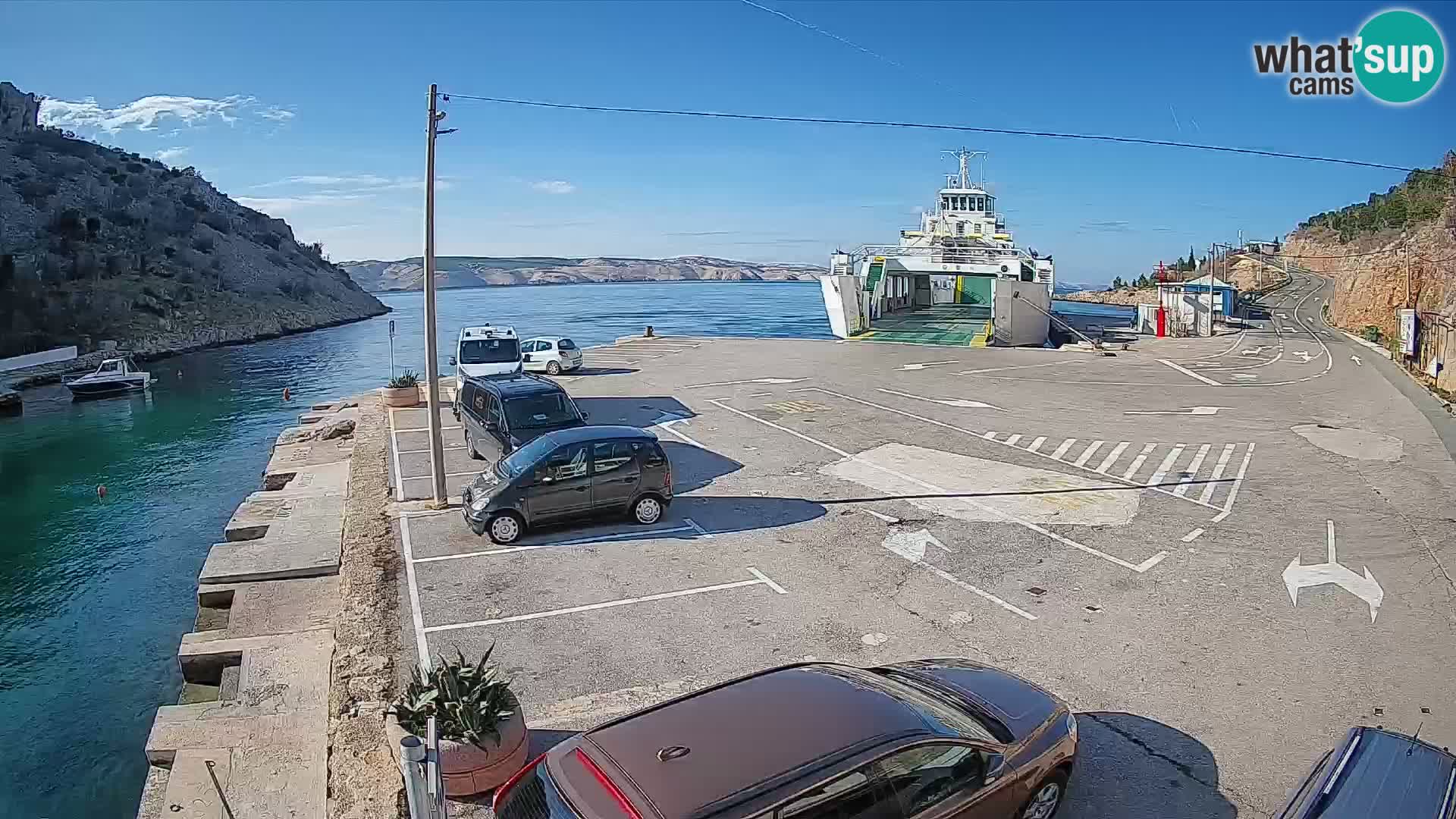 Webcam porto traghetti di Prizna – per l’isola di Pag